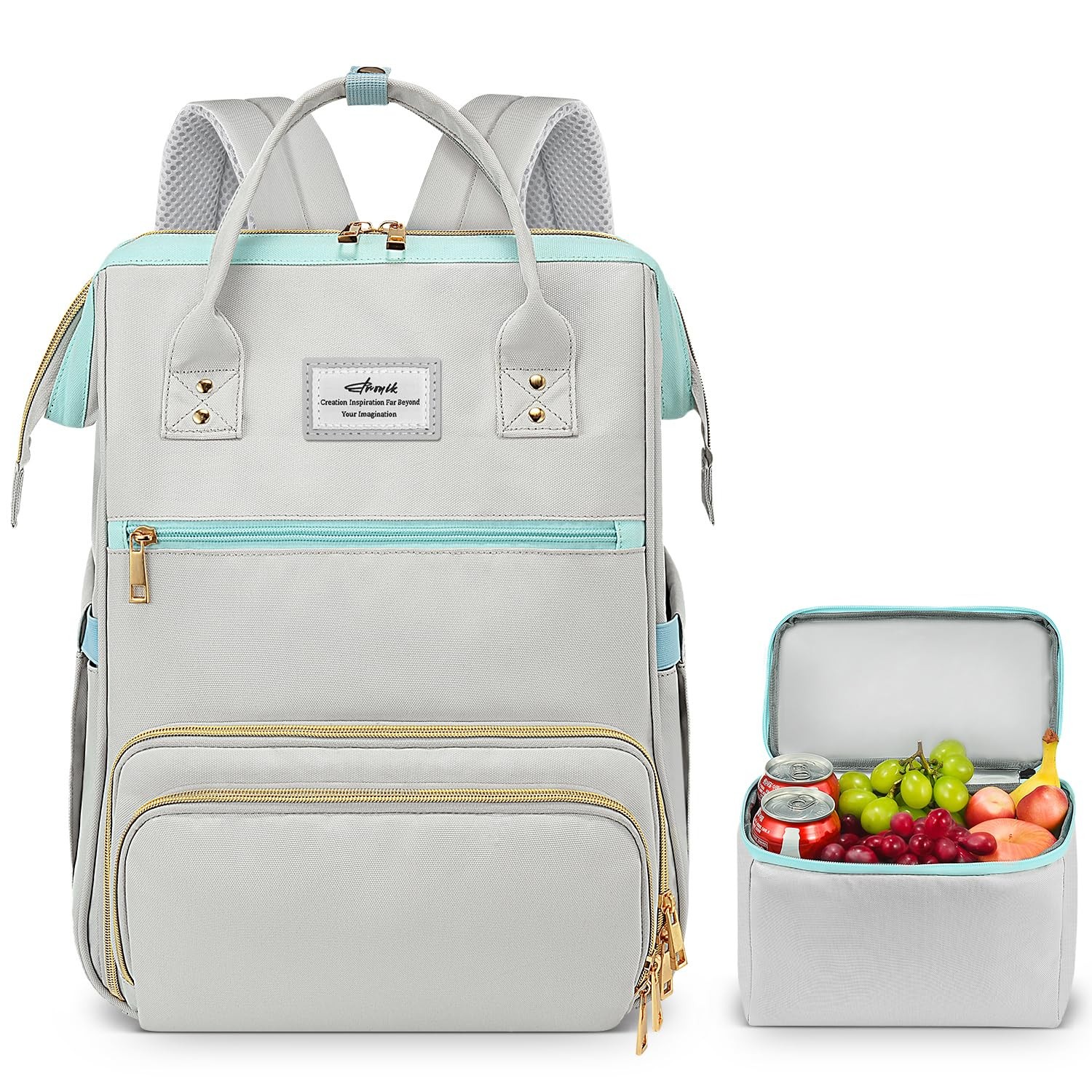 ETRONIK Lunch Backpack, 15.6 Inch Laptop Backpack, Stylish Nurse Teacher Work…