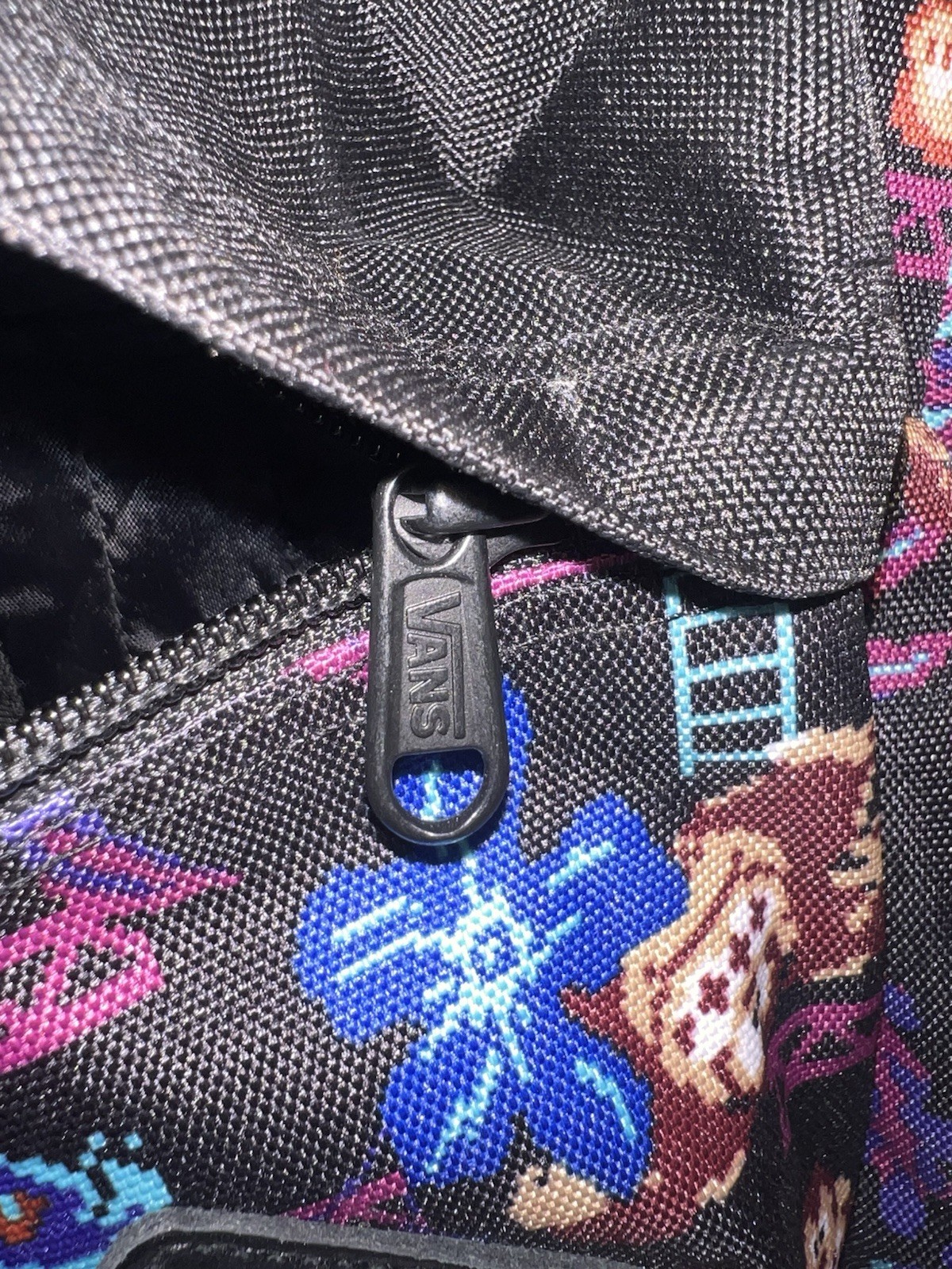 Vans Nintendo Donkey Kong Backpack Retro Gaming Collab NWOT Black Multicolor