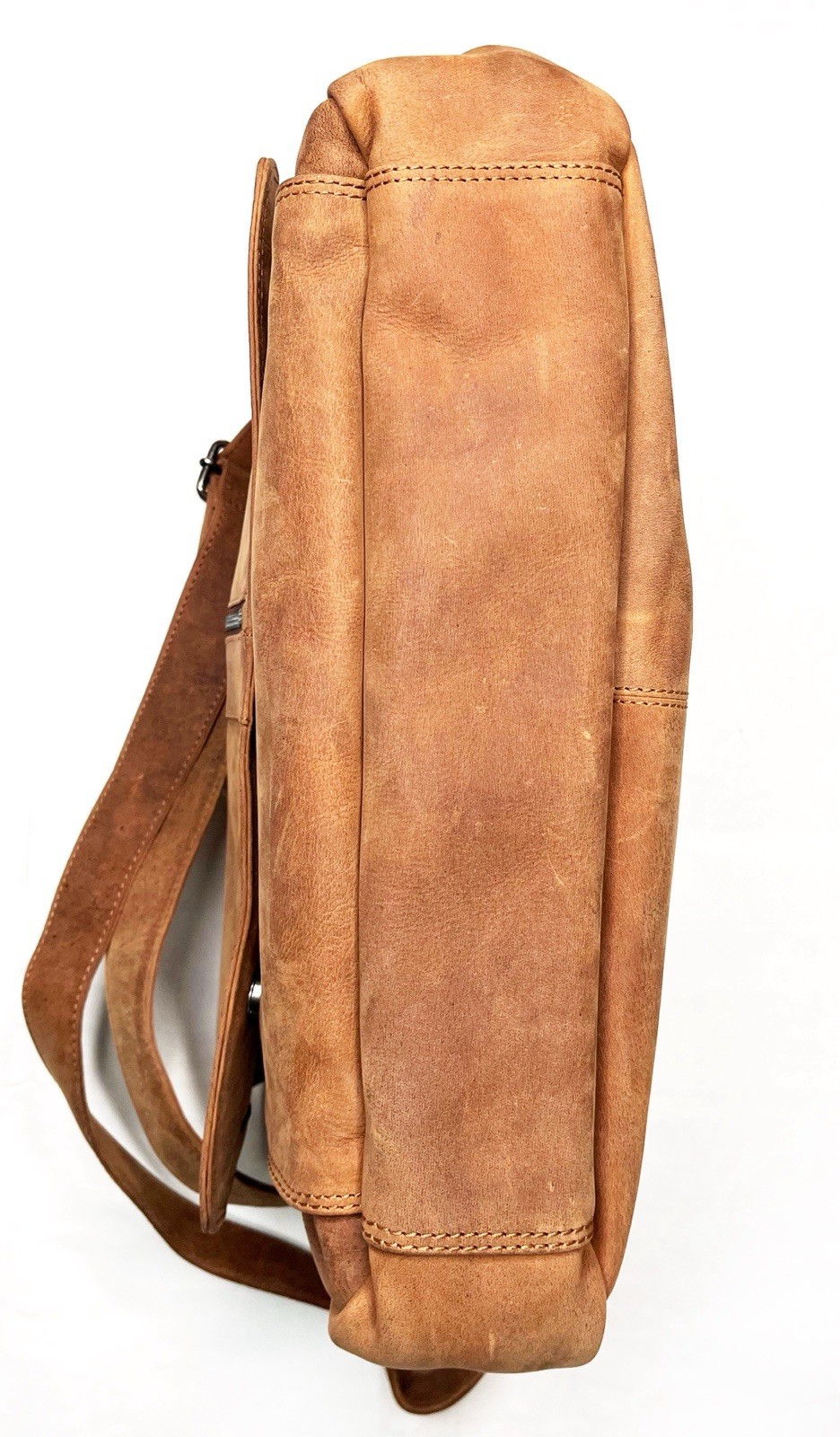 【EUC!】Adrian Klis ❖ Bison Leather Messenger Bag 🇨🇦Handcrafted in Canada -Brown