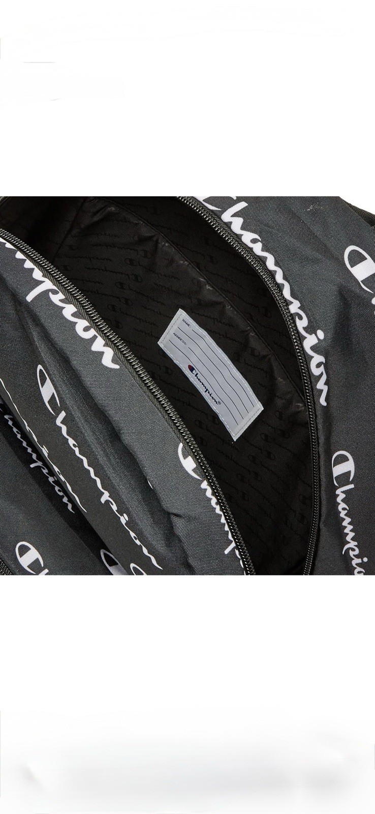 Champion Advocate Backpack, Black Combo, One size – All over logo print