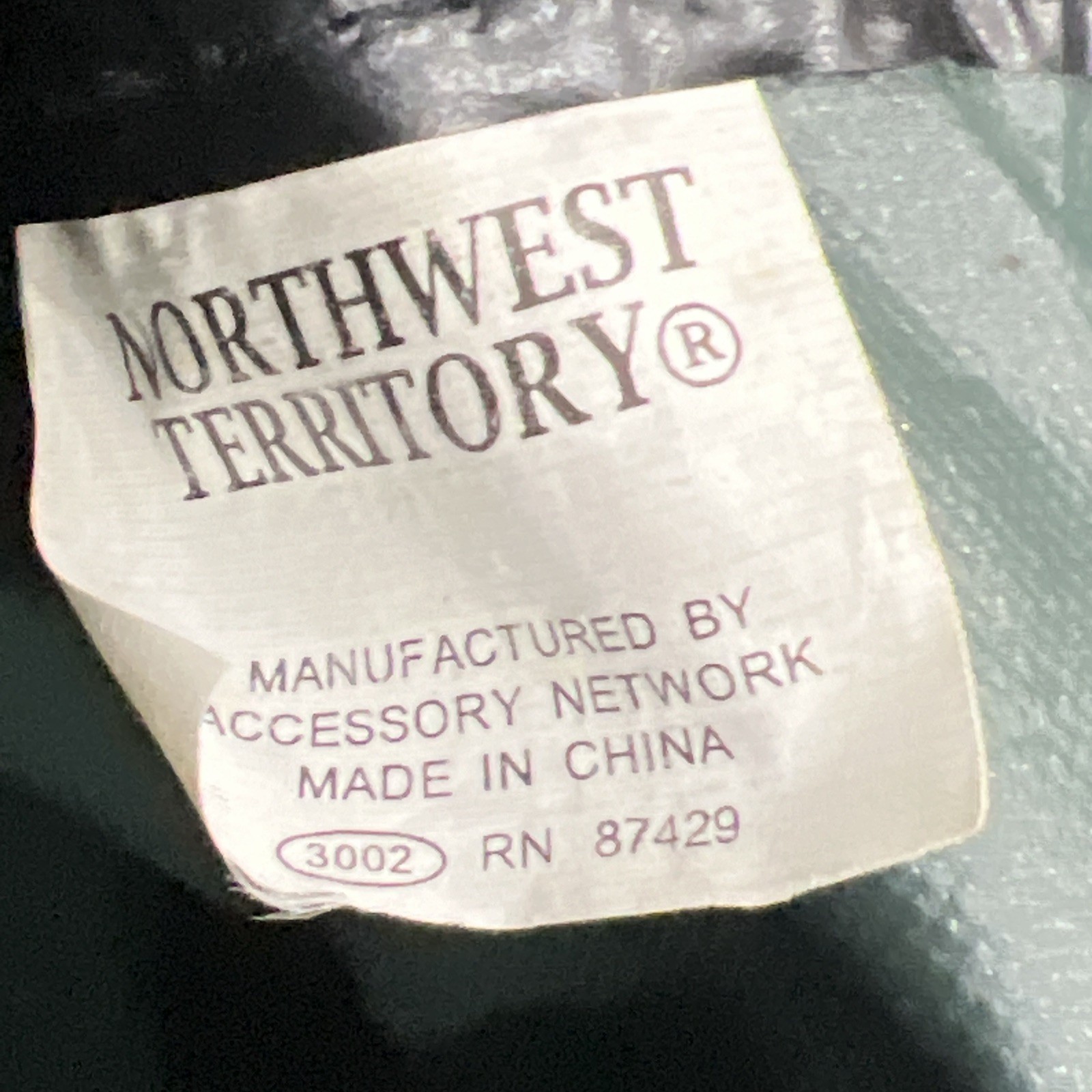 Northwest Territory Y2K Backpack Dark Green Leather Bottom Embroidered Gorpcore
