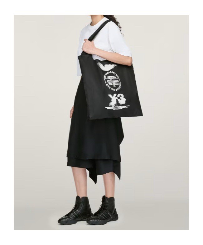 Y-3 Logo Printed Tote Bag