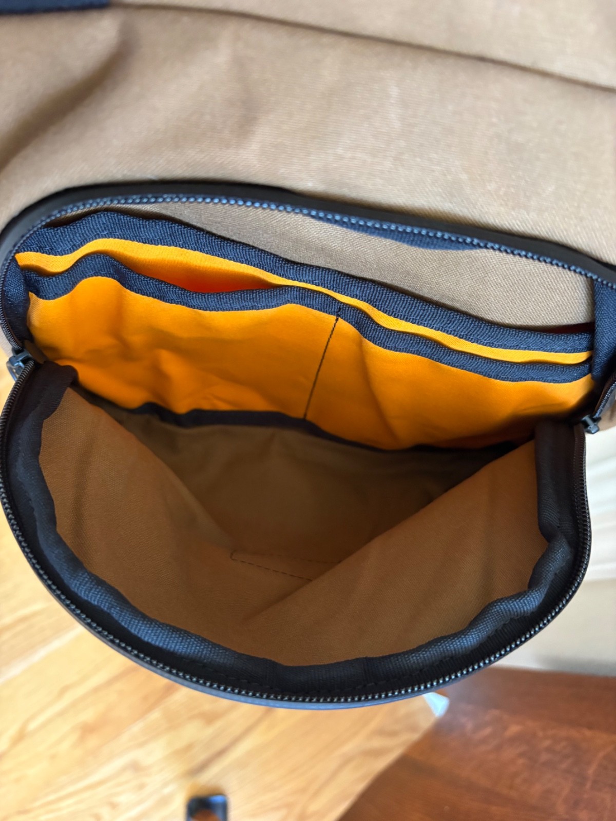 Trakke Canna Backpack, whiskey, original version, sewn-on label