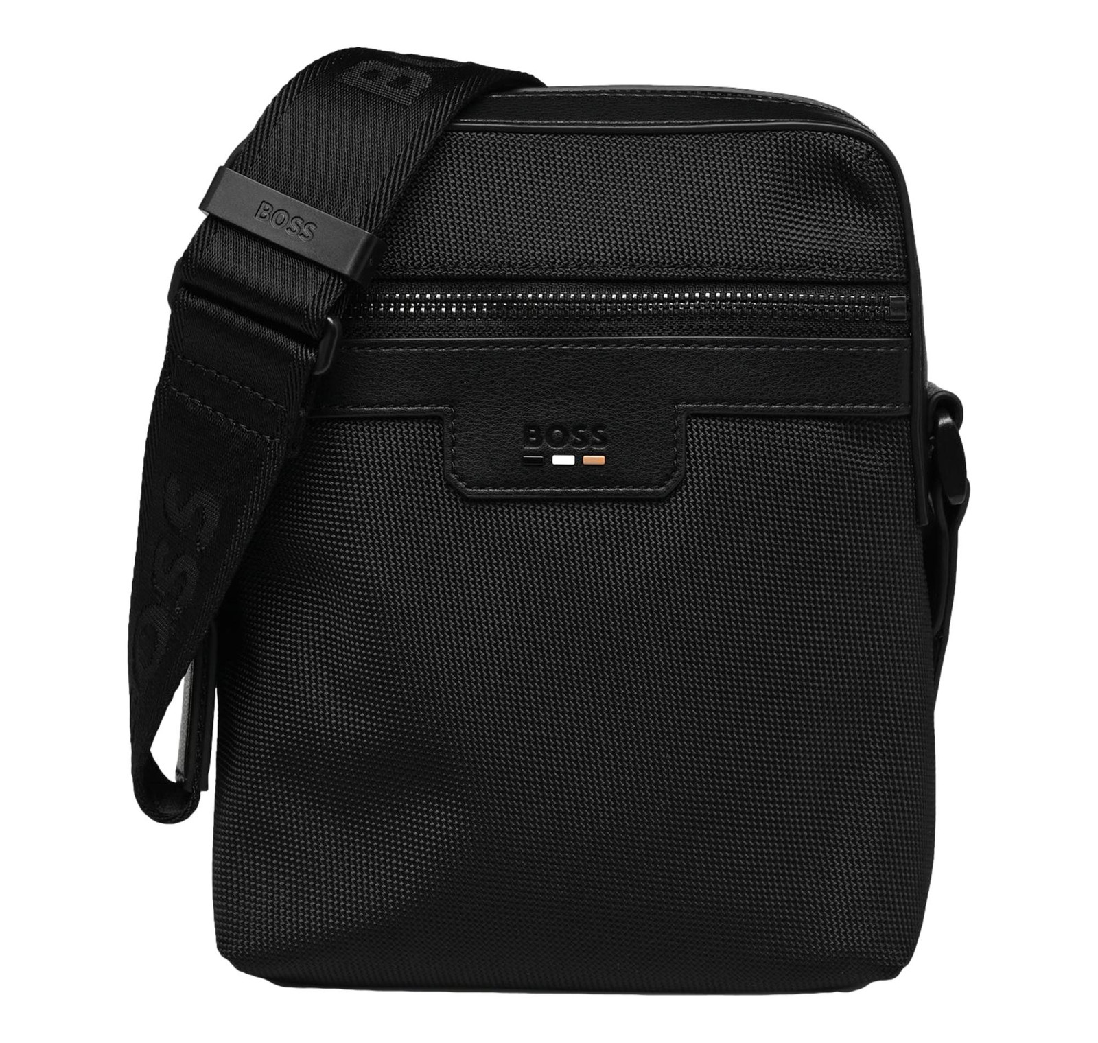 BOSS men’s shoulder strap with logo on the front Ray N NS zip 50536169 color black
