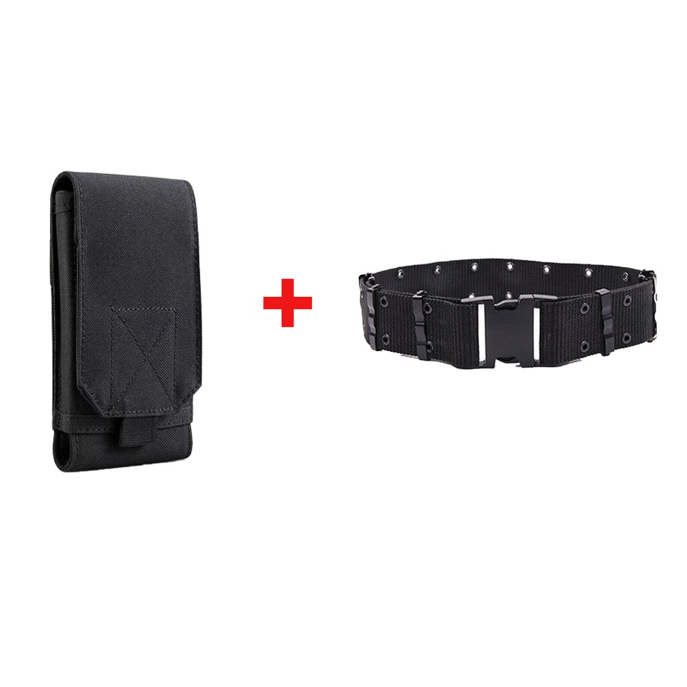Tactical Waist MOLLE Bag Hook Loop Belt Pouch Holster Case and Blet for Phones