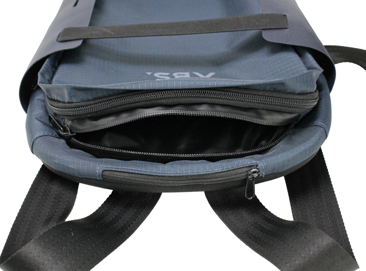 ABS Bag Men’s One Size Double Handles Zipper Backpack Dark Blue