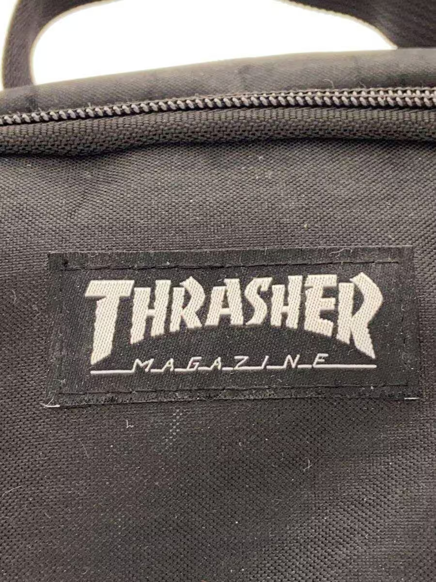 THRASHER Shoulder Bag, Polyester, Black, Solid Color