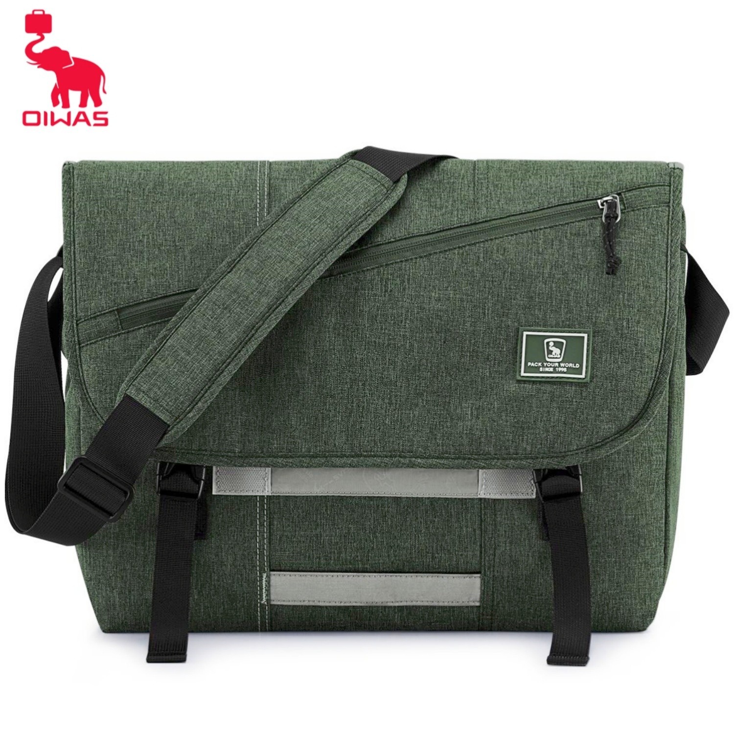 OIWAS Messenger Bag 15.6″ Laptop Shoulder Bag Crossbody Travel Bag for Men Women