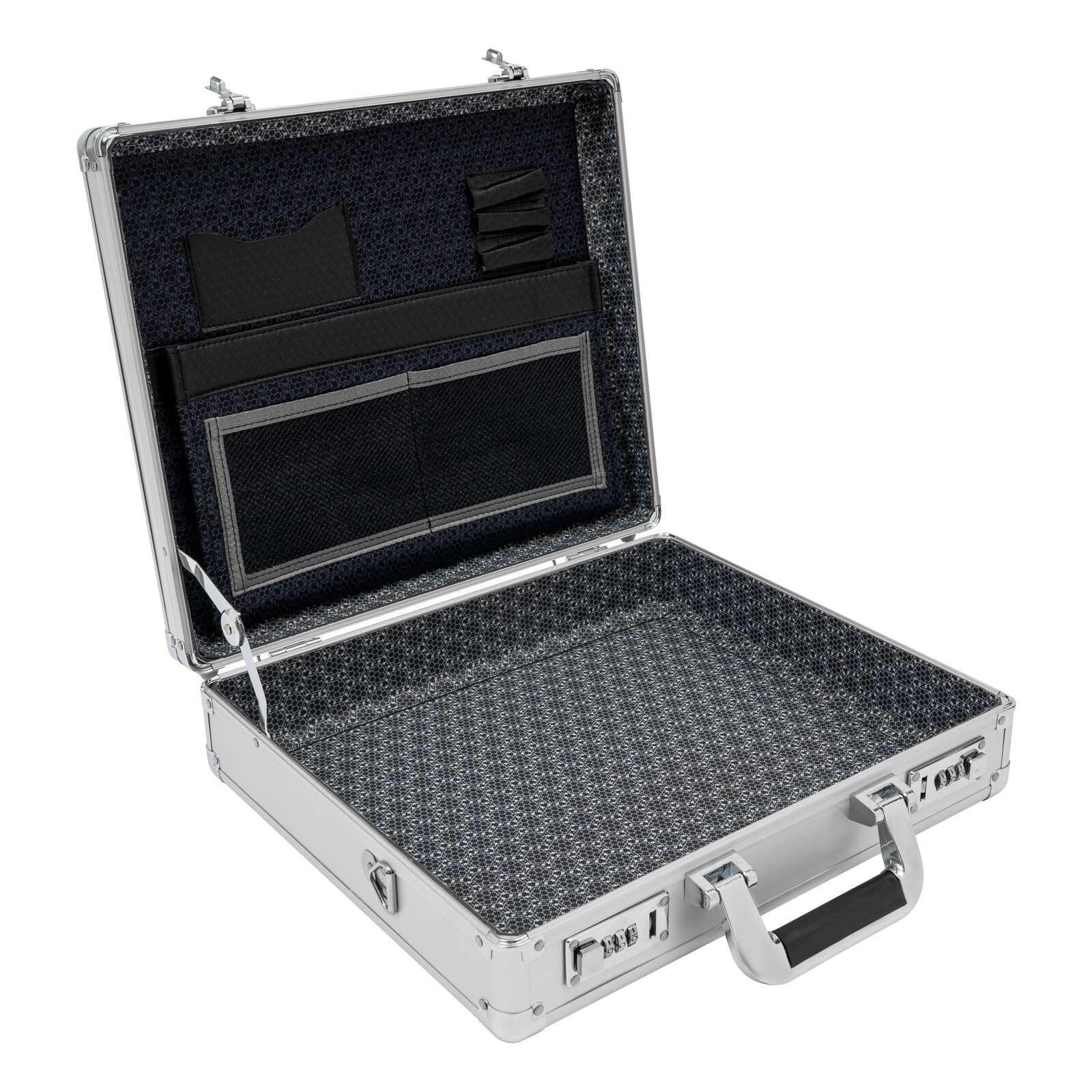 Aluminum Briefcase Attache Case For Men Office Document Antitheft with Lock