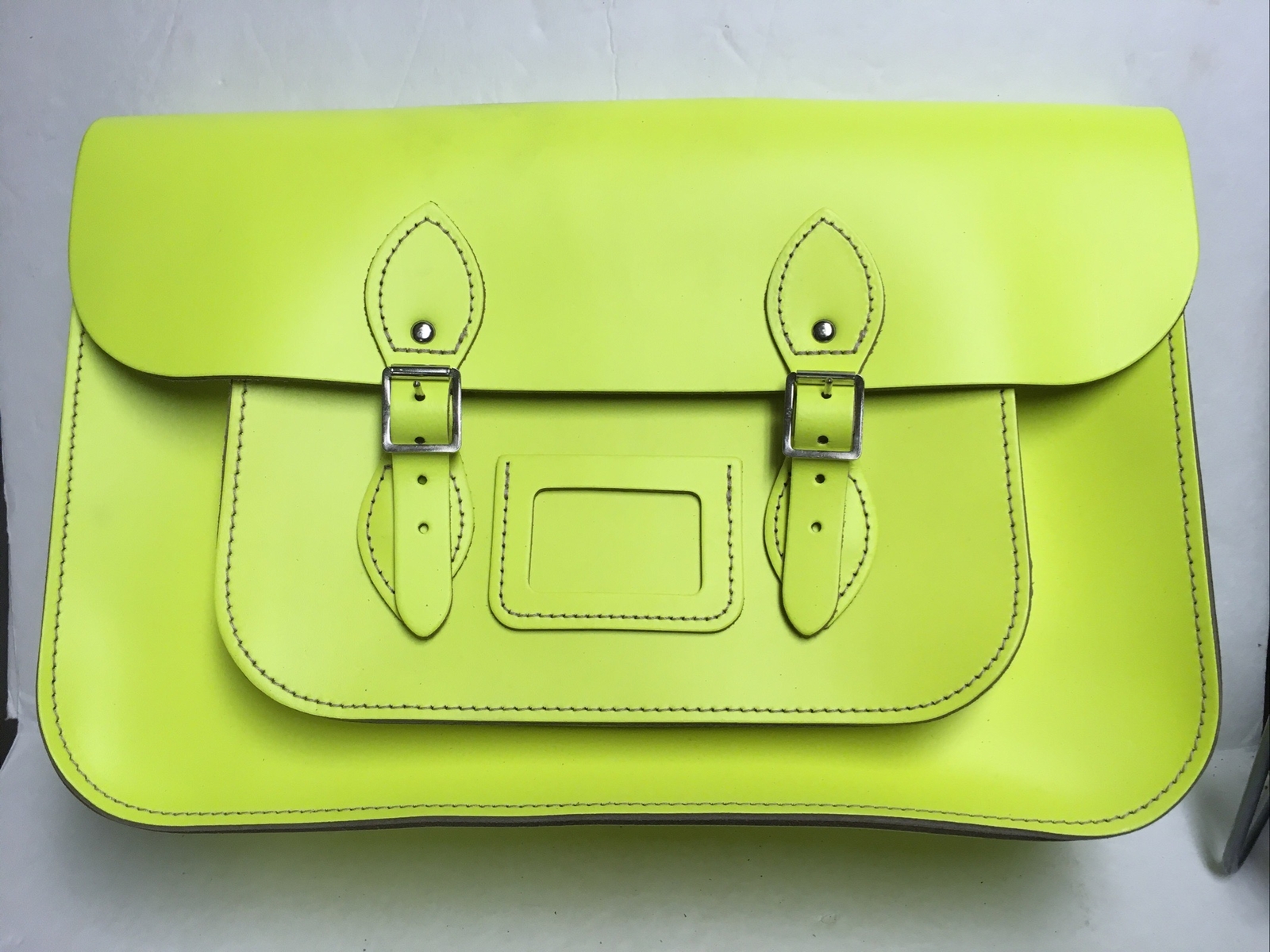 NEW 15″ VINYL PHOSPHORIC COLORS Oxbridge Satchel Fashion Retro School CHOOSE ONE