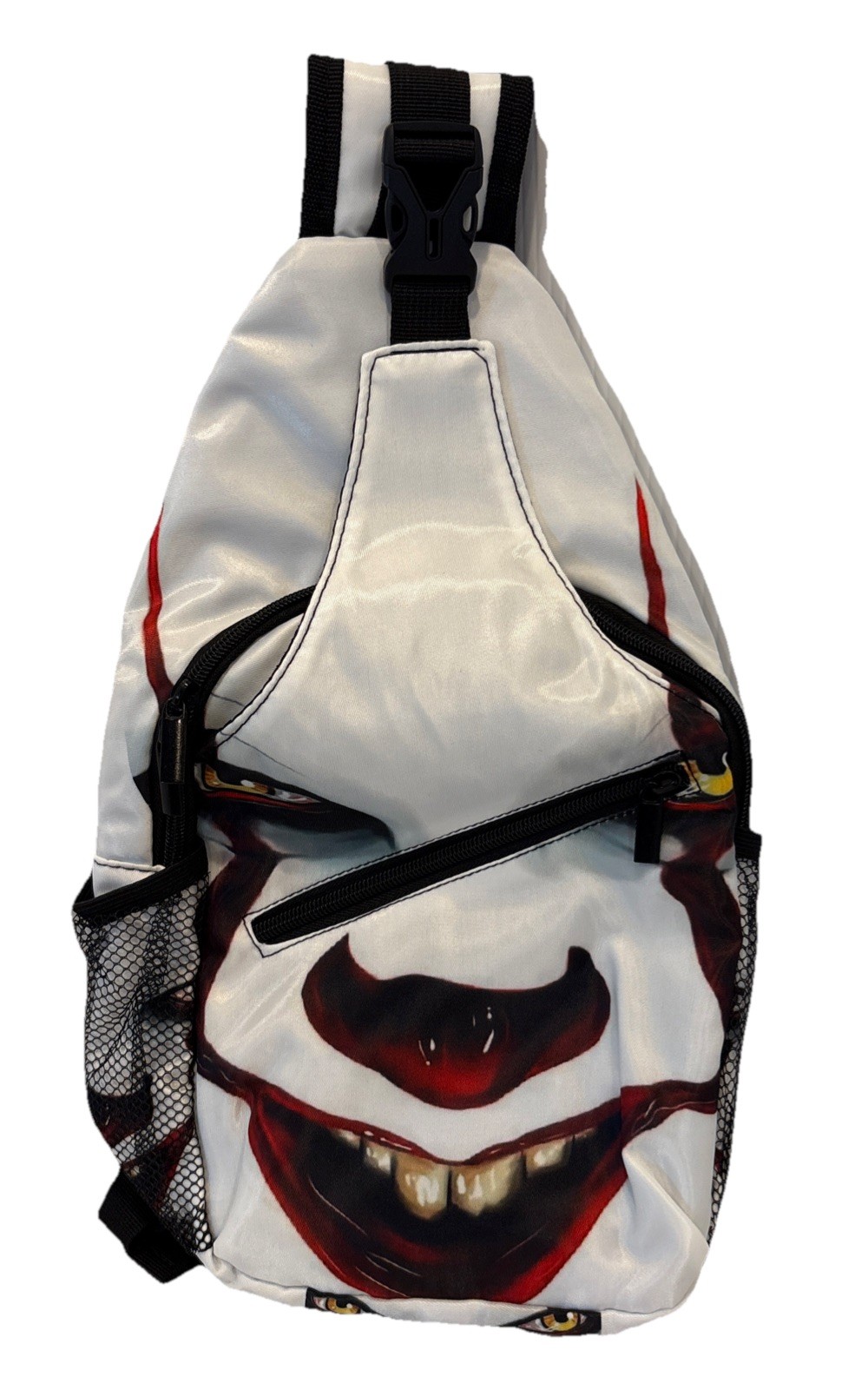 Halloween It Clown Chest Pack One Shoulder Crossbody Bag Scary Horror Frightened