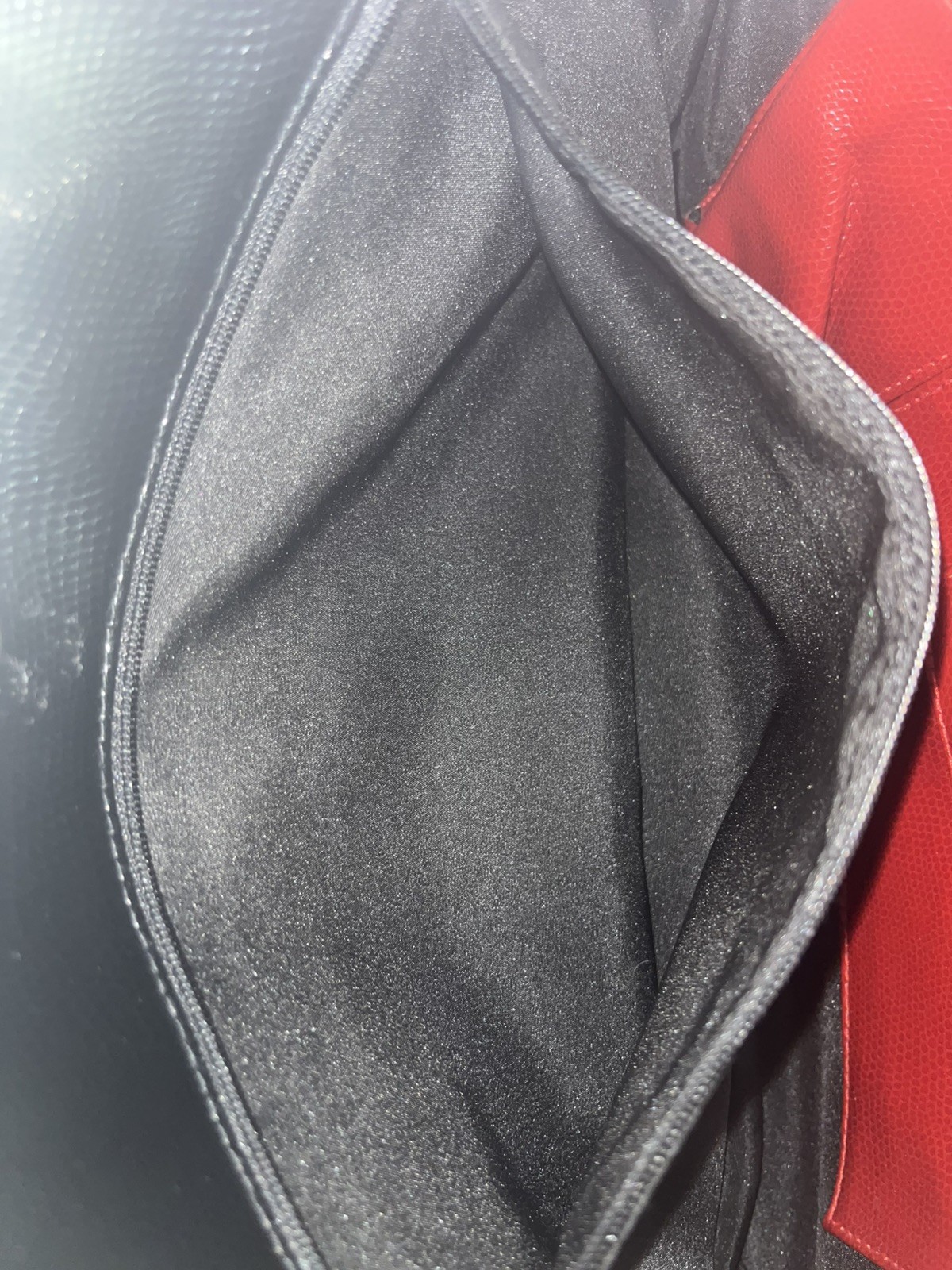 black leather briefcase with 3 pockets