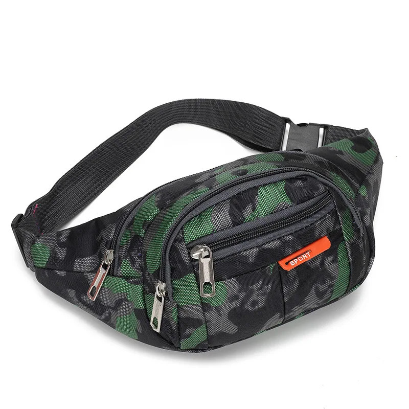 Camouflage Waist Bag Men Women Casual Belt Pouch Travel Fanny Pack Phone Bag