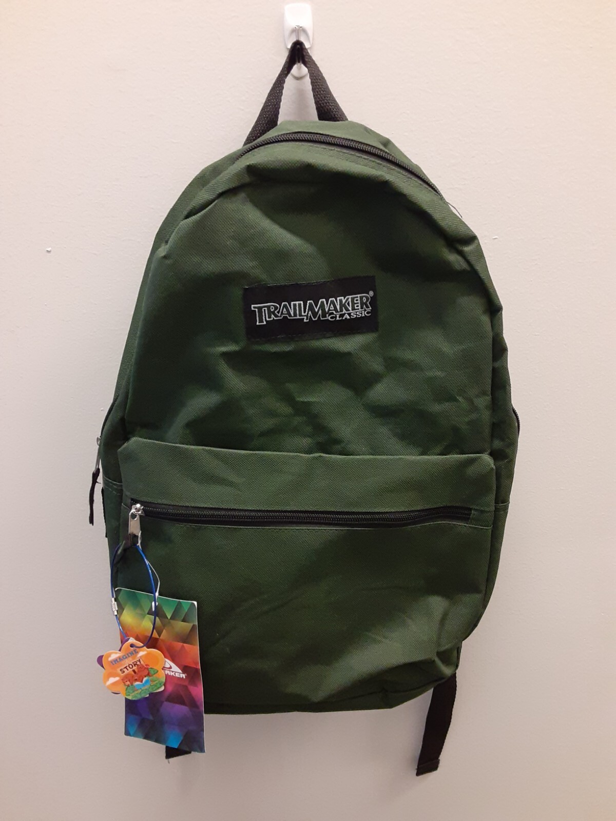 Trailmaker Backpack Standard Size Bookbag Green New With Tags