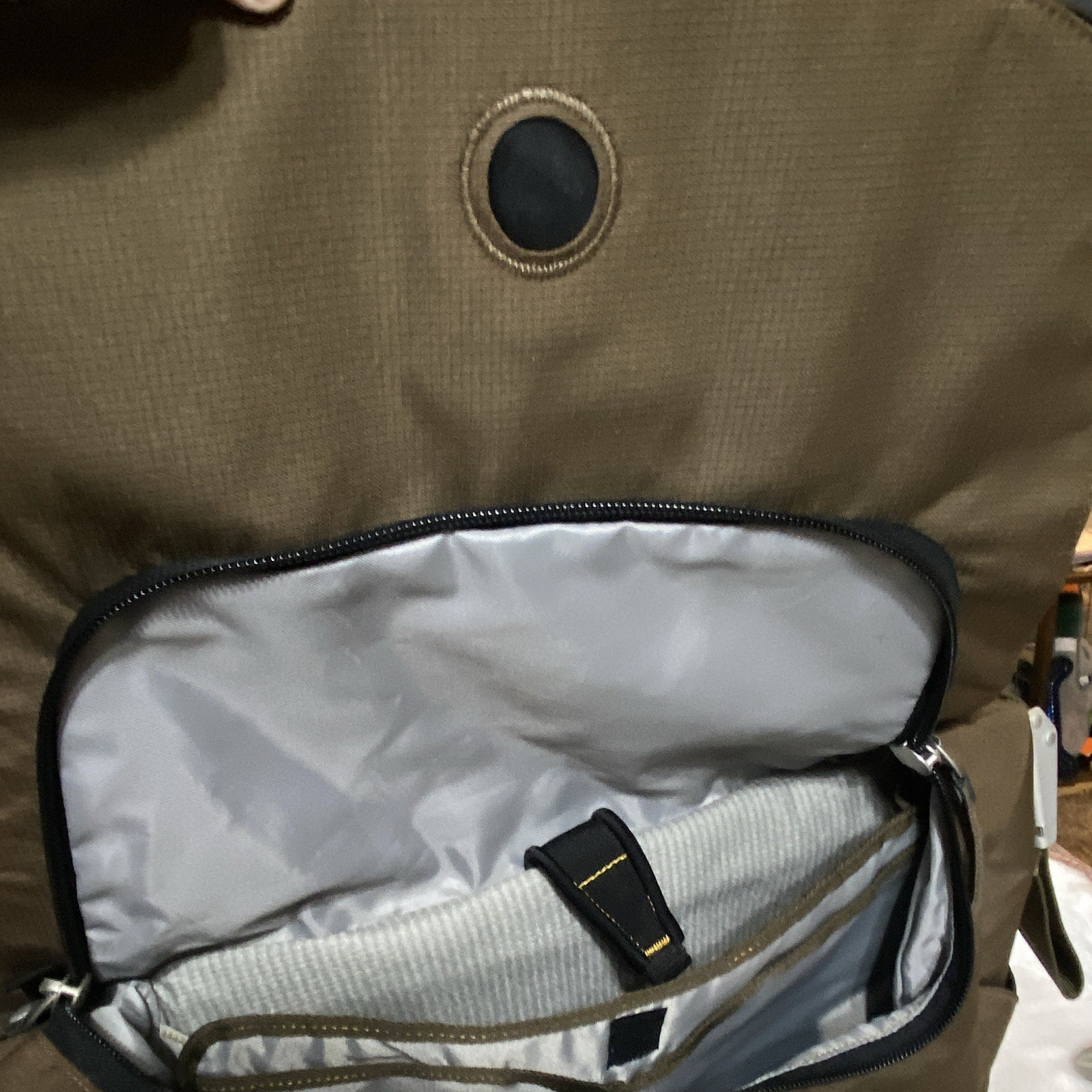 KEEN HybridLife Messenger Bag, Laptop, Olive Tan Adjustable Strap Organizer