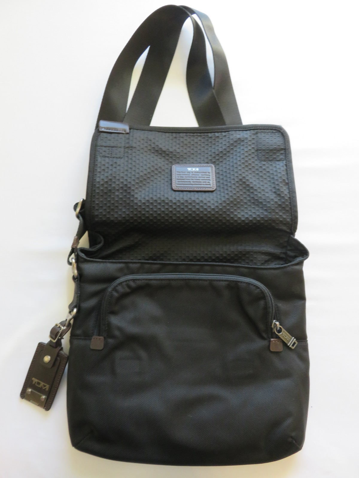 TUMI Alpha Bravo Beale Mini Messenger Bag Black Ballistic Nylon Crossbody 22371