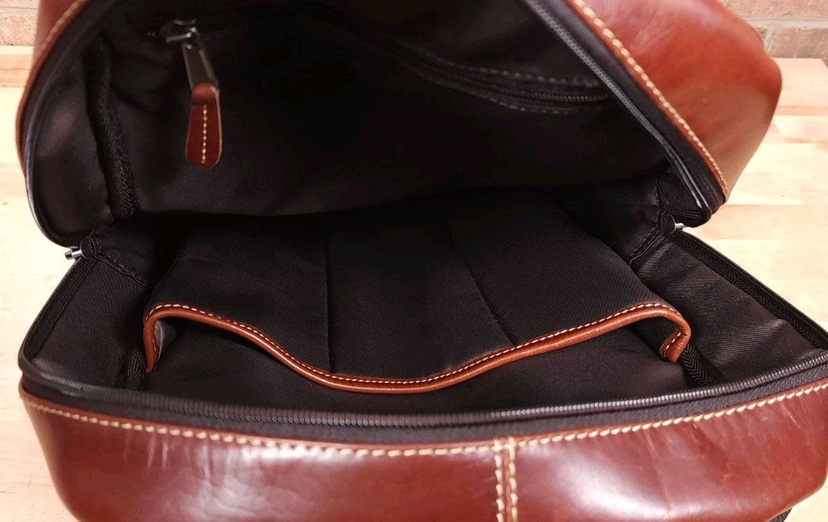 Canyon Outback Kannah Backpack Brown Leather Travel Bag CY-206 NEW