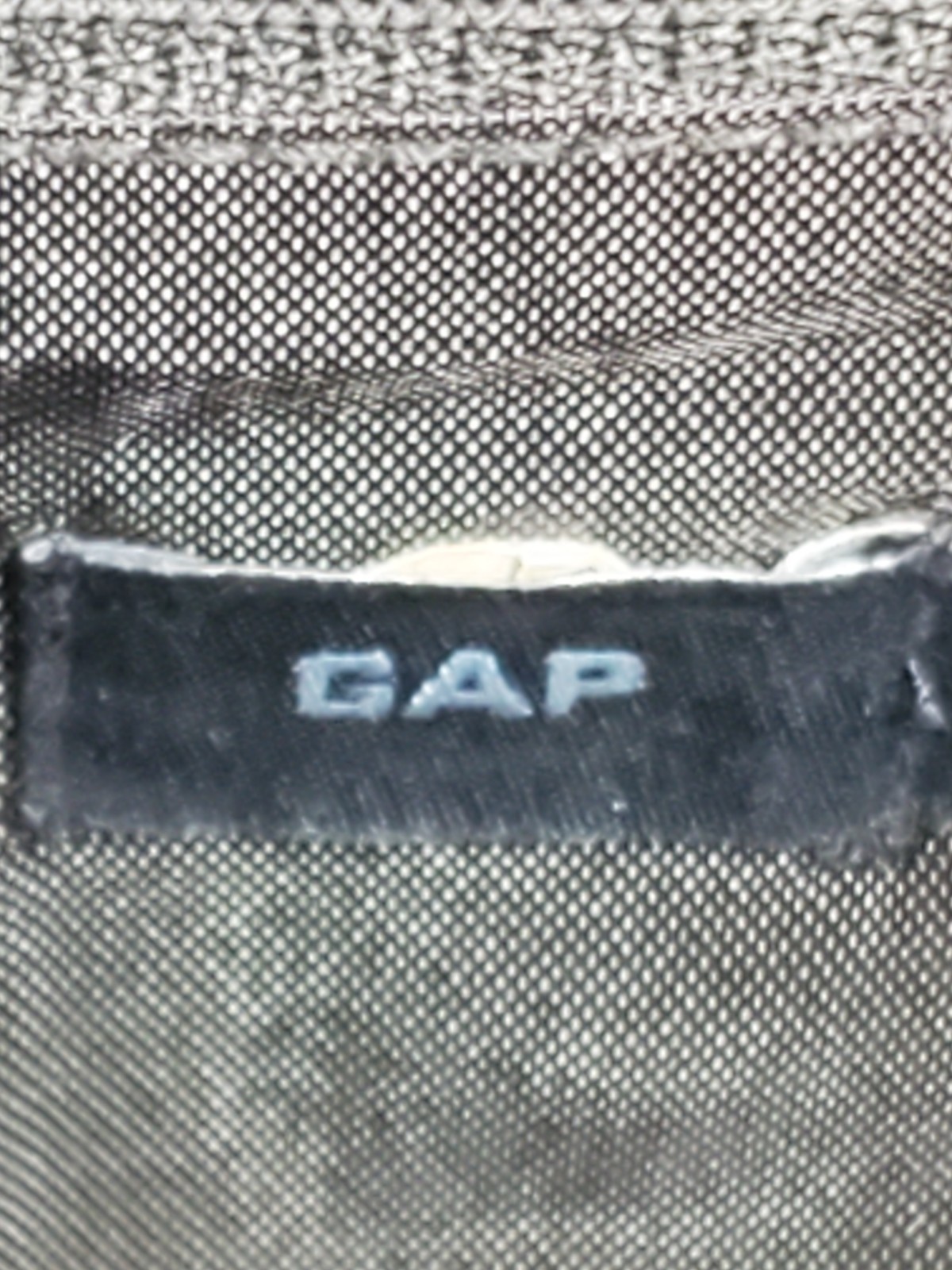 GAP Canvas Military Backpack Leather Straps Snap Pockets Drawstring/ Zipper READ