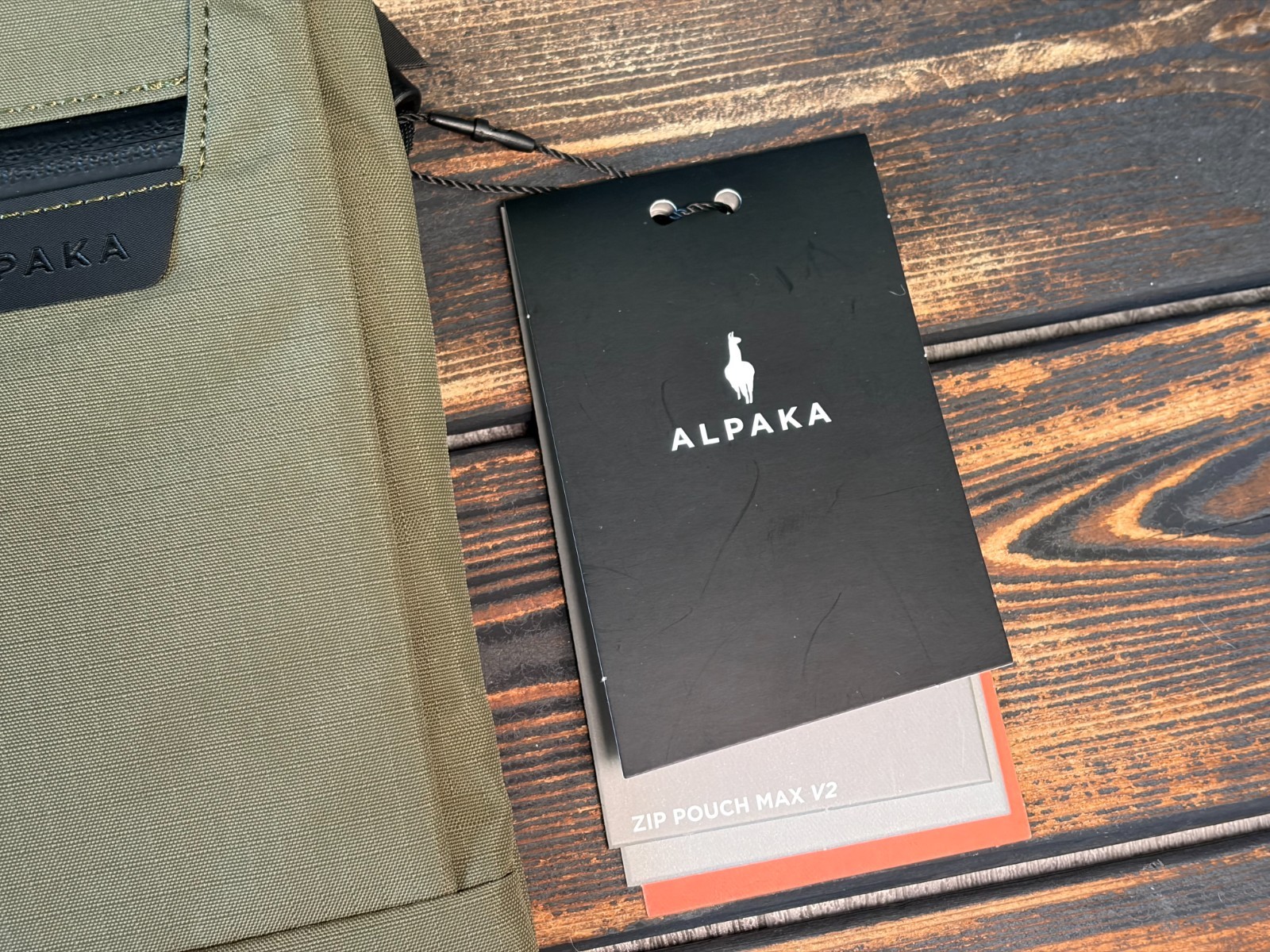 Alpaka Zip Pouch Max V2 Small Everyday EDC Carry Sling Bag – Axoflux Green – NEW