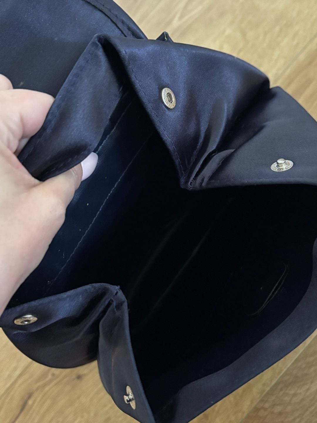 Vintage Ralph Lauren Polo Sport Navy Blue Satin Mini Backpack