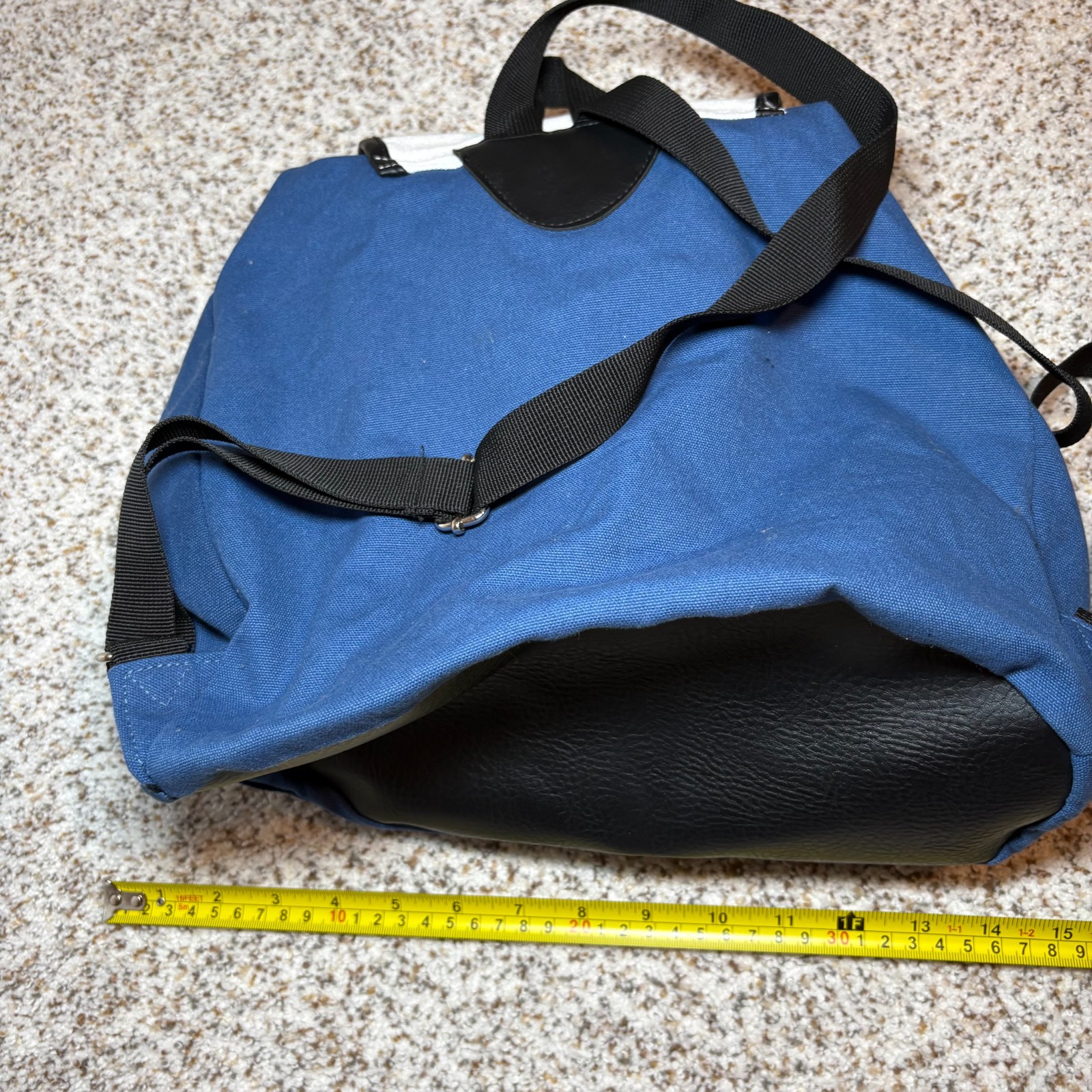 RIVERDALE ARCHIE VARSITY SLOUCH BACKPACK BAG BLUE RH PATCH & BUTTON HOT TOPIC