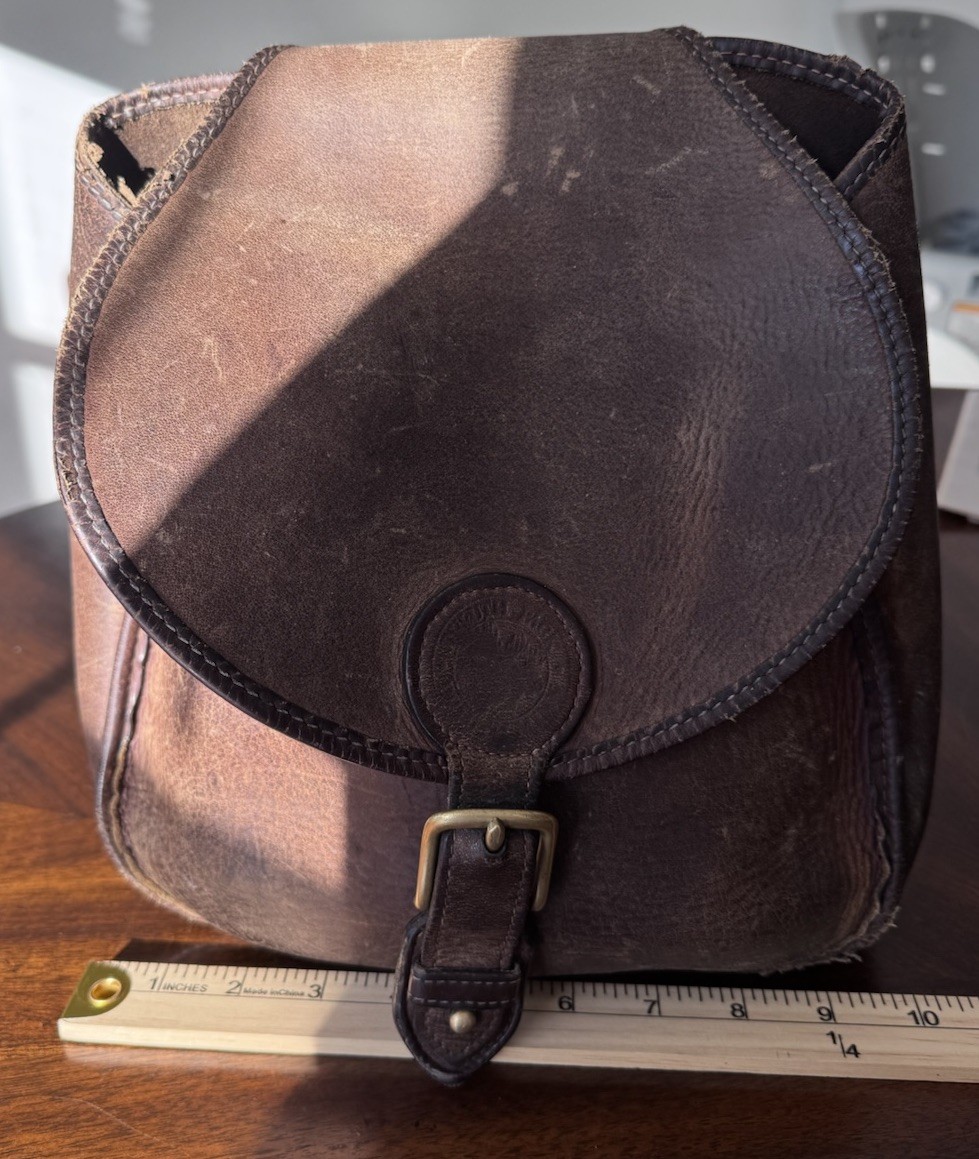 Vintage Duluth Pack Canvas Backpack Rucksack Brown Leather Flap Straps USA retro