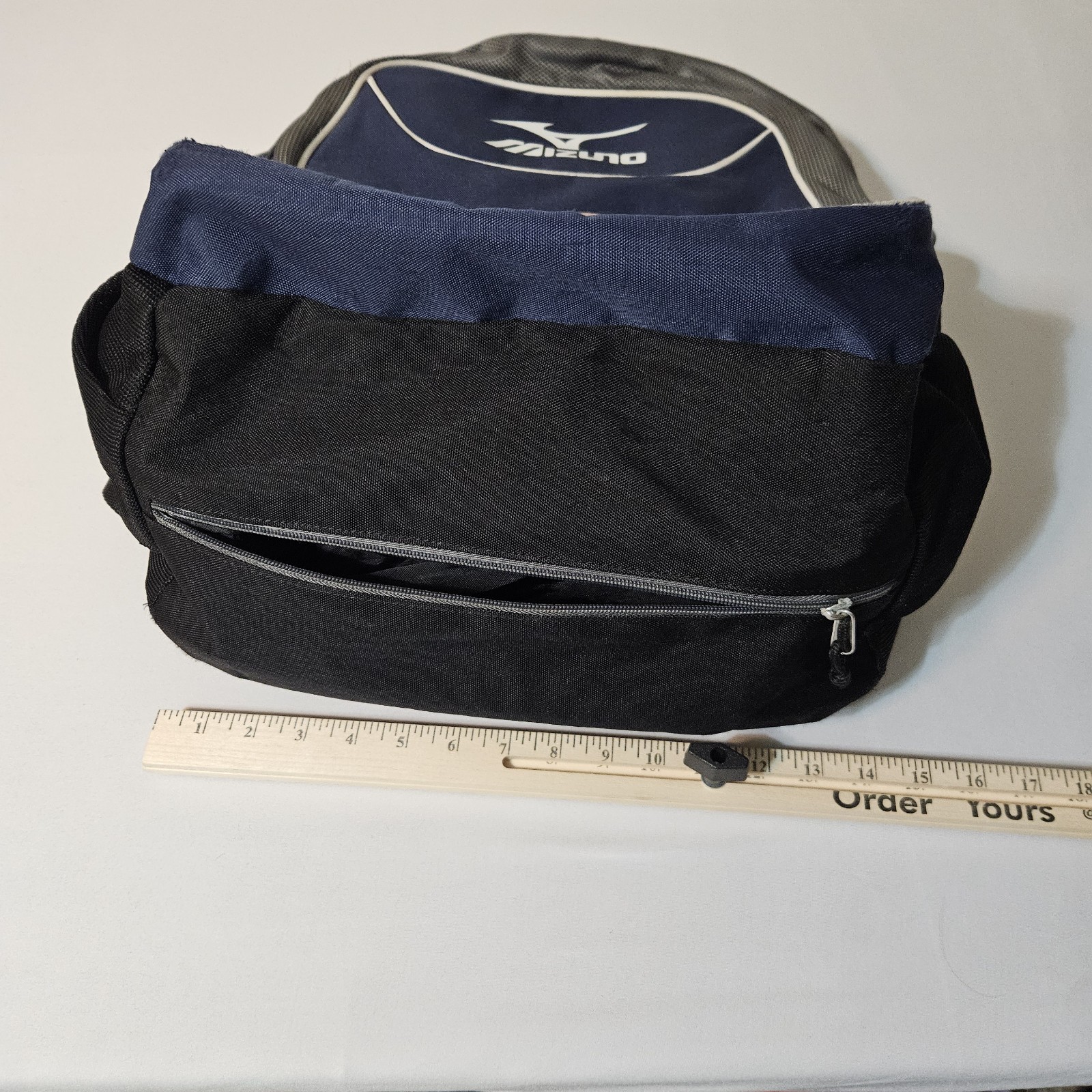 Mizuno Backpack AeroStrap Black Blue Durable Comfortable Laptop
