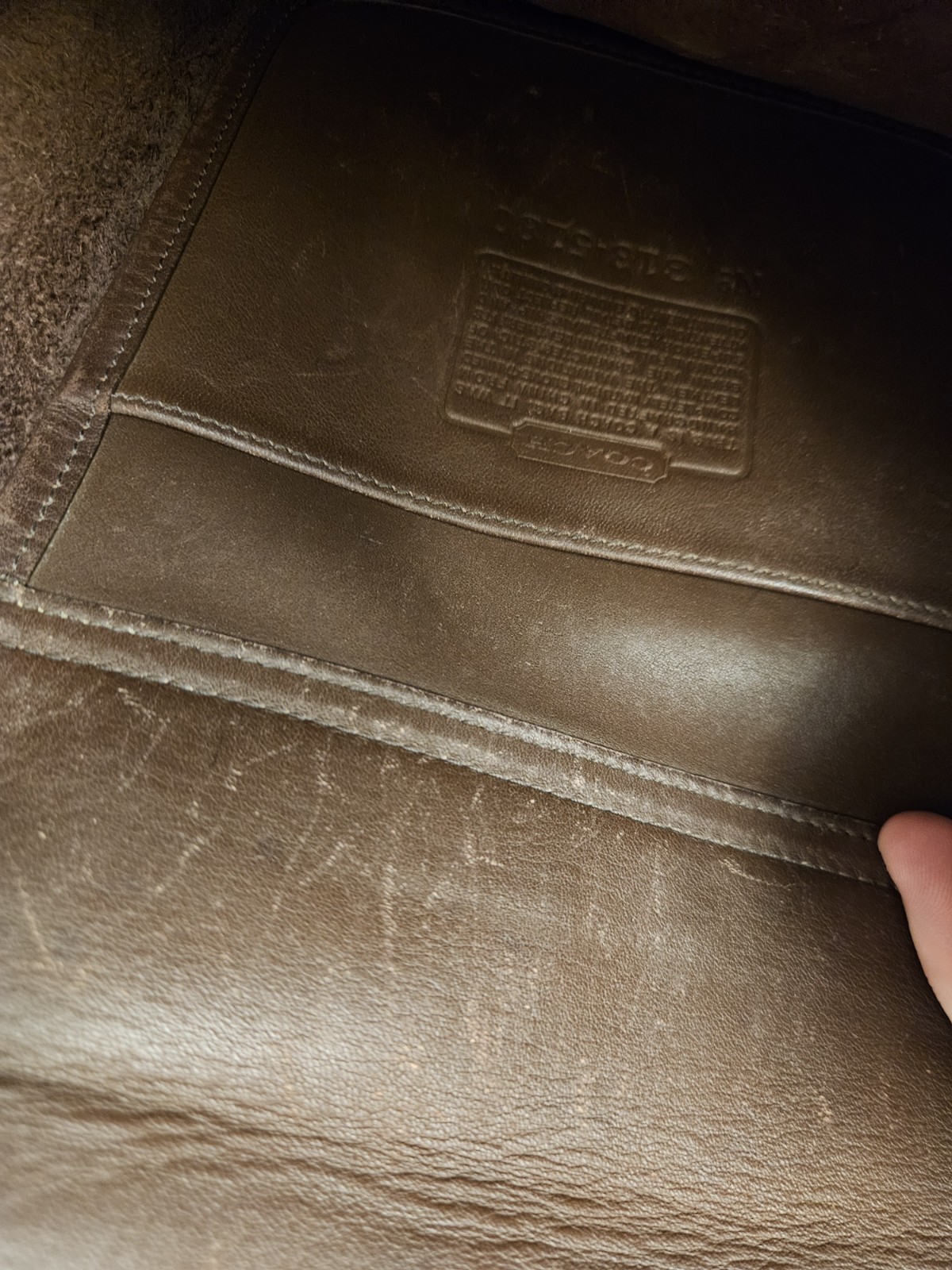 Coach Metropolitan Messenger Bag Briefcase Brown Leather Authentic Vintage