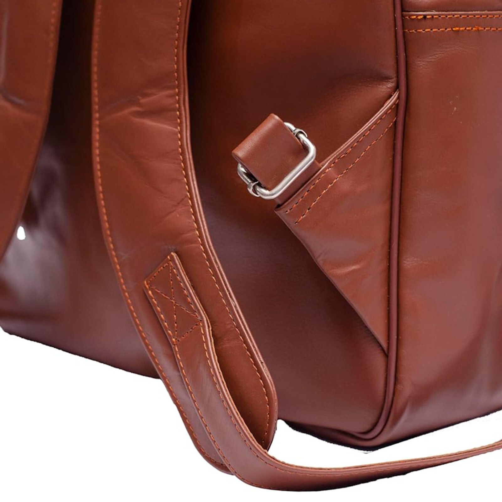 Leather Laptop Waterproof Backpack, Daypack, Travel Rucksack, School Bag Male