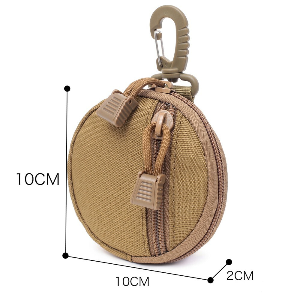 Wallet Mini Tactical Molle Pouch Waist Bag Clip Key Chain Coin Holder Case Bag