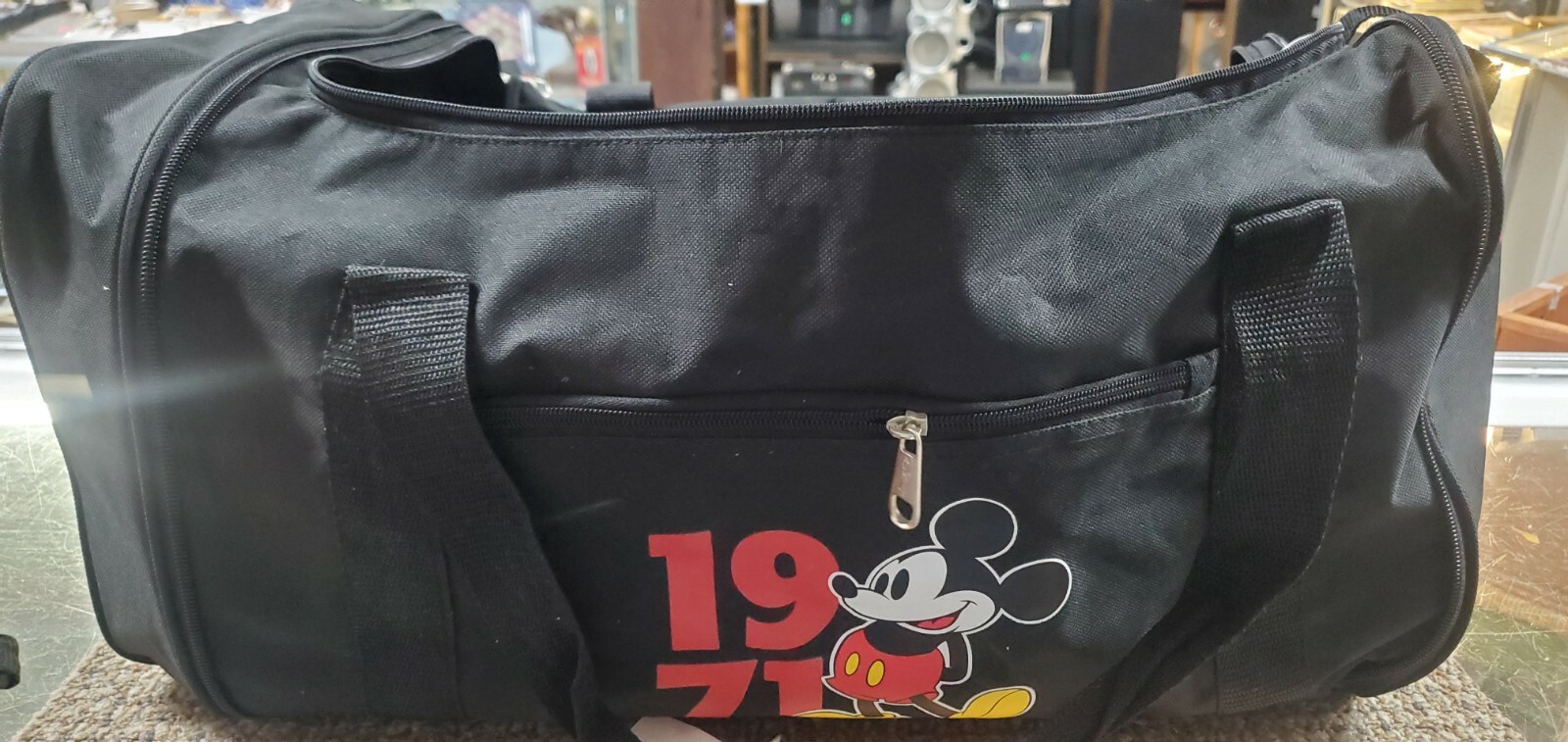 1971 Walt Disney World Duffle Bag Collapsible Black (FC88-4-G777)