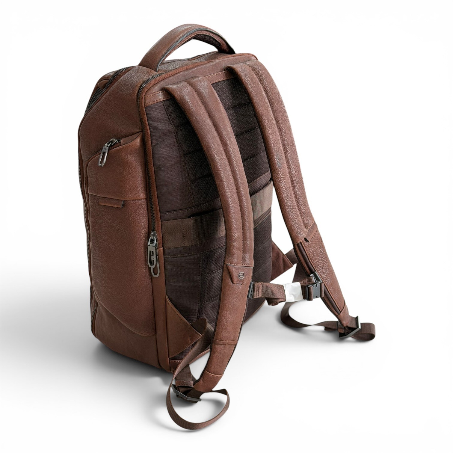 PIQUADRO men’s backpack leather backpack with computer made in Italy notebook
