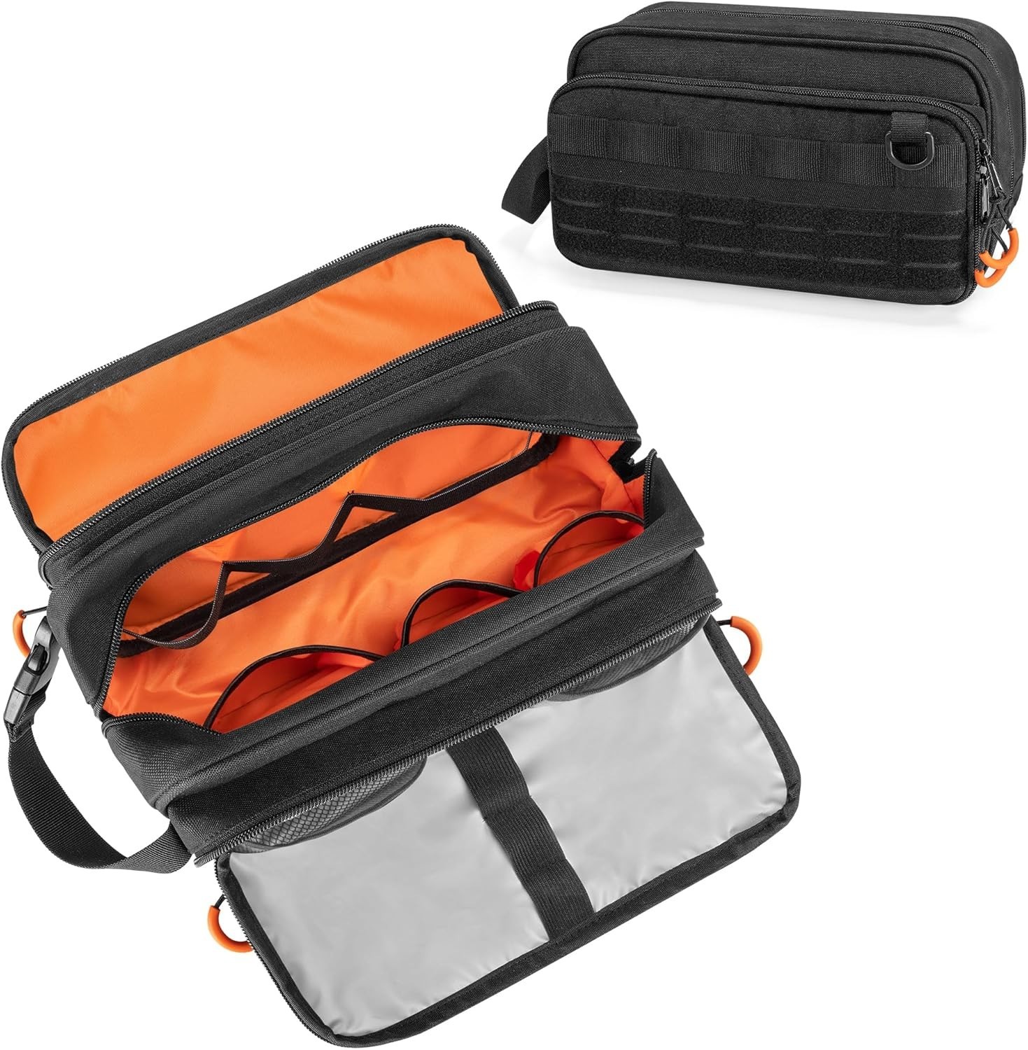 Tactical Toiletry Travel Bag for Men, Dopp Kit Shaving Organizer Case for Toilet