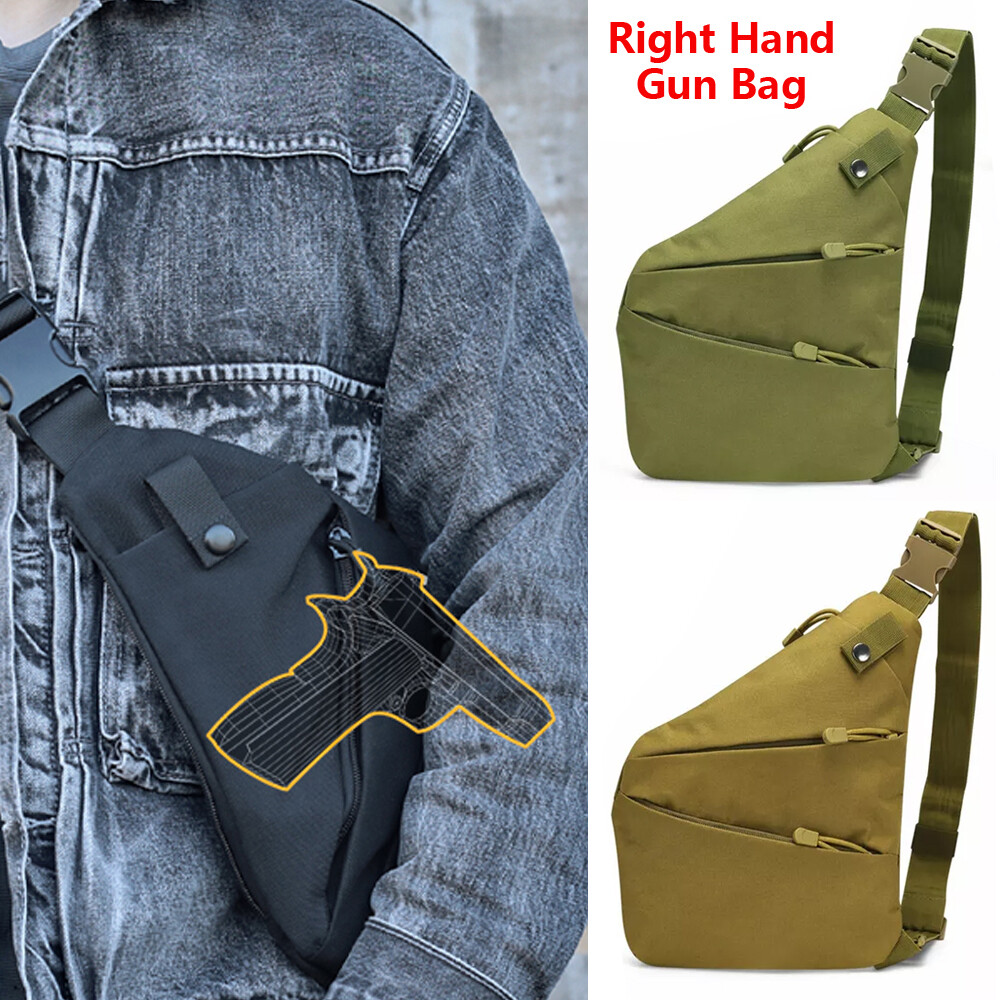 Concealed Carry Gun Holster Tactical Shoulder Cross Body Chest Pack Pistol Bag