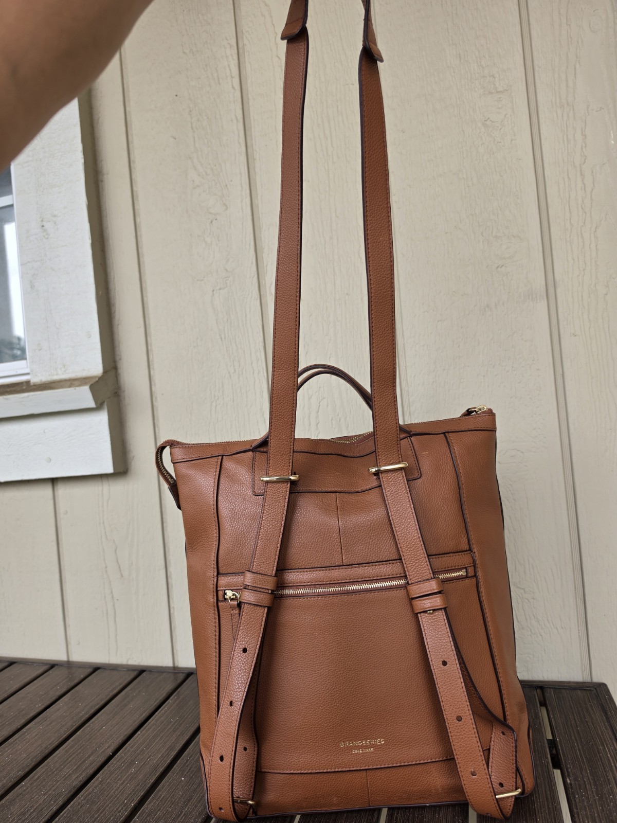 Cole Haan GrandSeries Cognac Convertible Backpack Purse