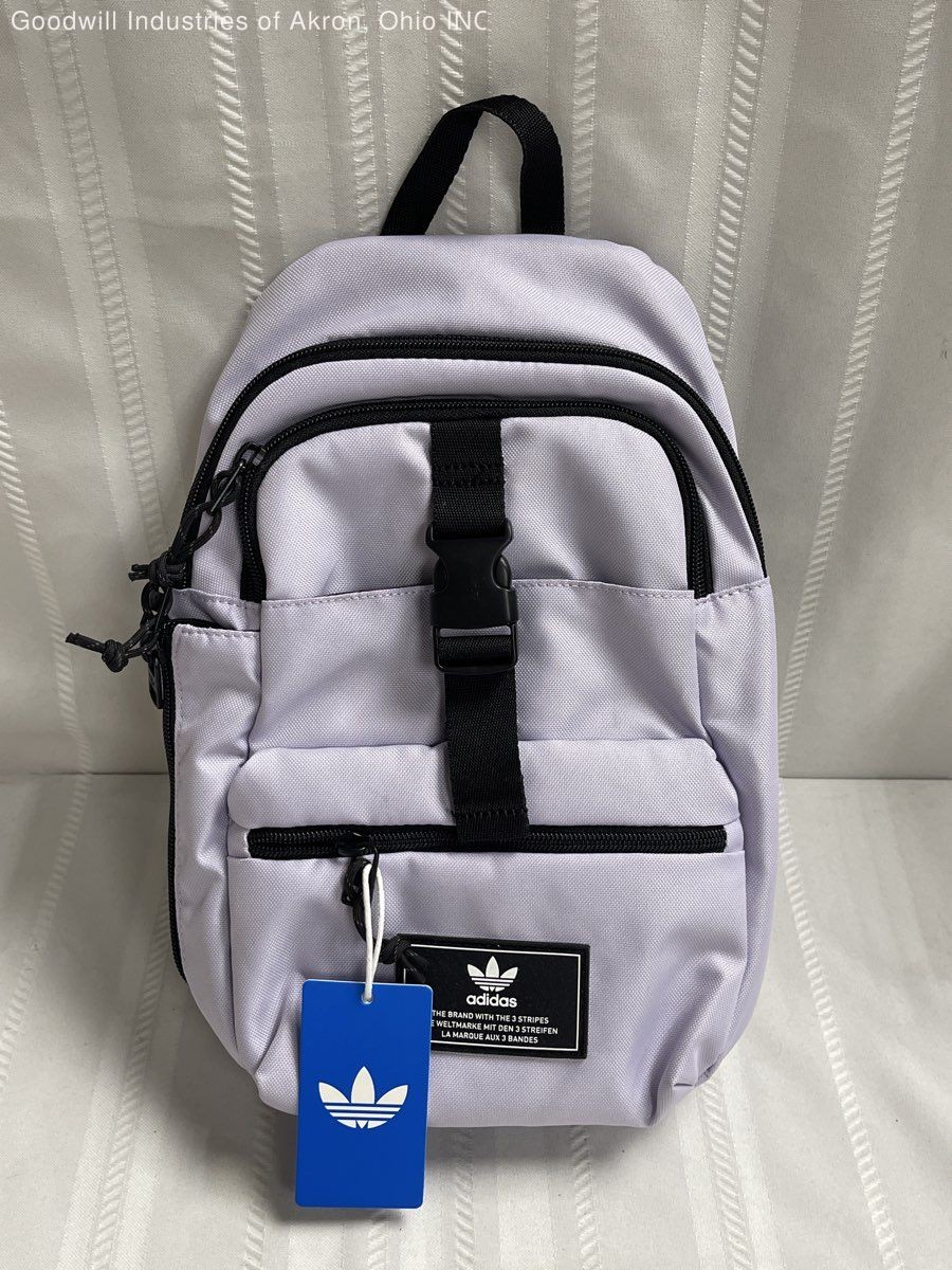 Adidas Lavender Trefoil Originals Sling Bag Crossbody Backpack Small Purple