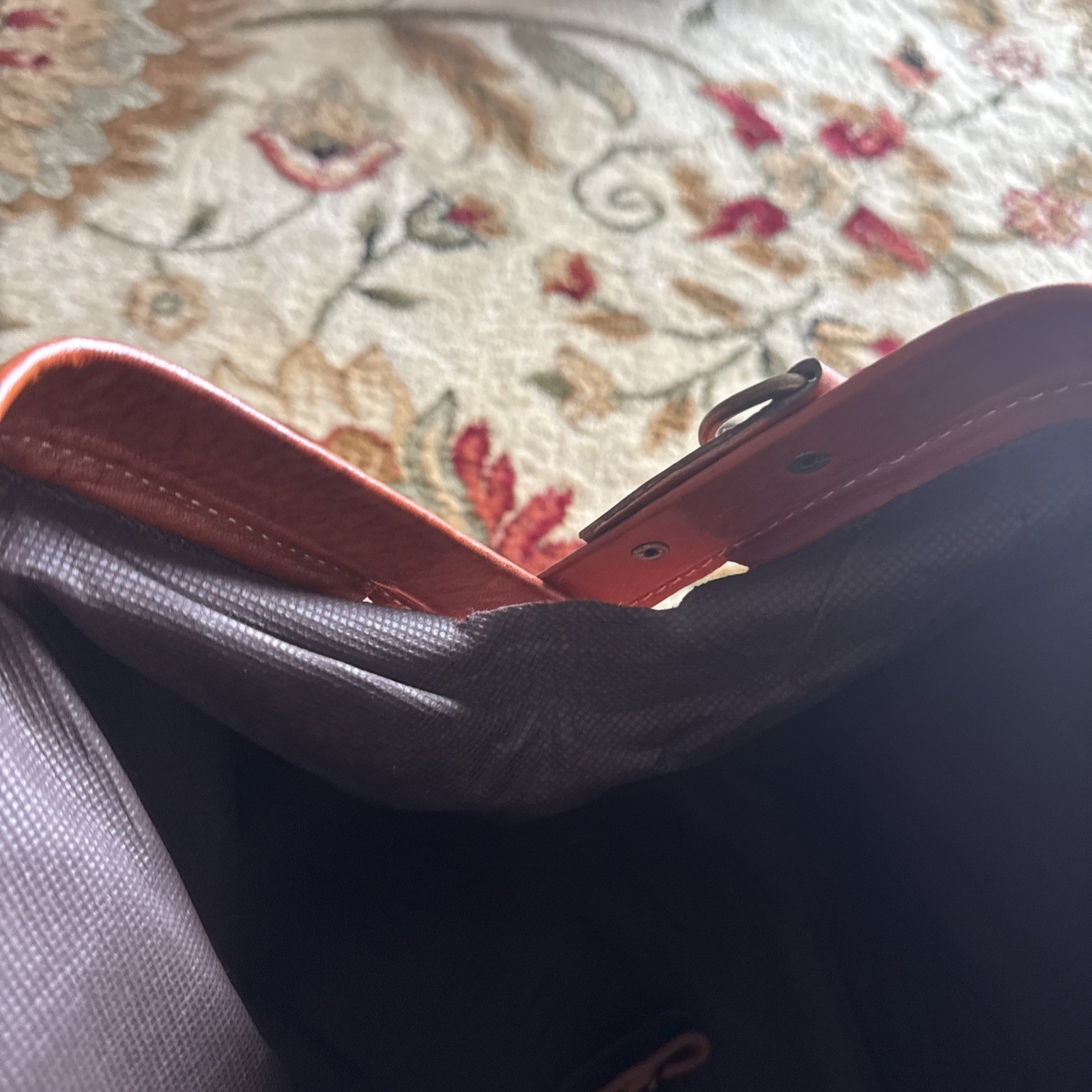 Duffle Weekender Brown Leather Travel Luggage Bag Vintage made In Morocco Sz XL
