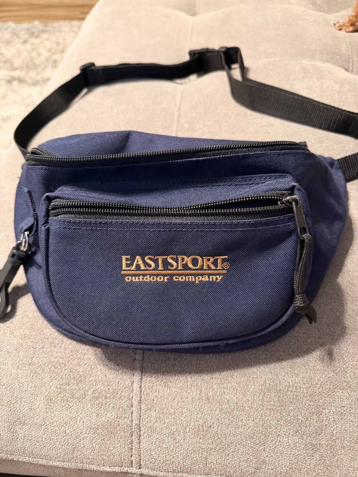 Vintage 90’s Eastsport Outdoor Co. Fanny Pack Waist Bag Belt 3 Pocket Blue