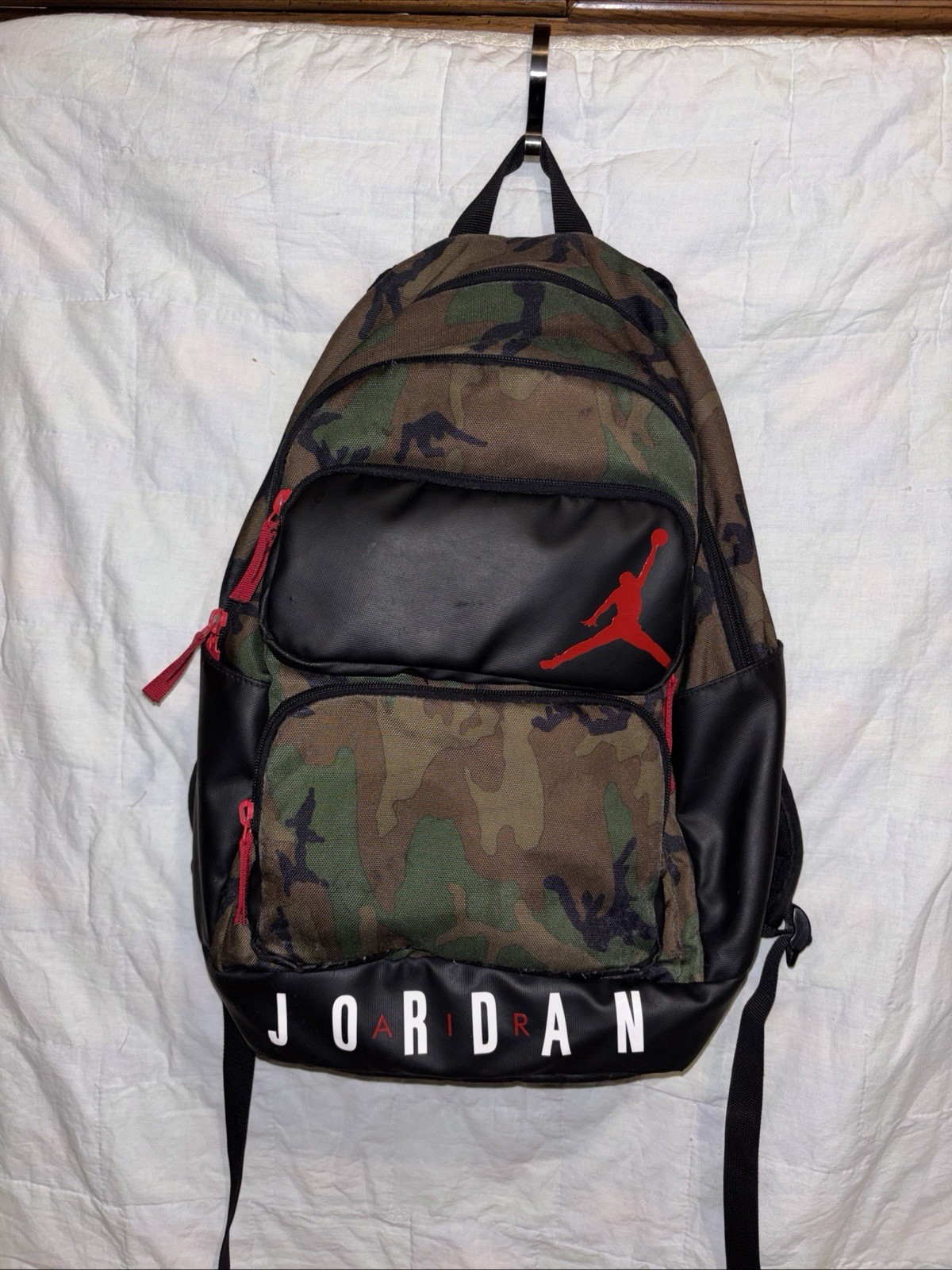 Nike Air Jordan Camo Jumpman Classic Backpack School Sports Bag, 13” Laptop -New