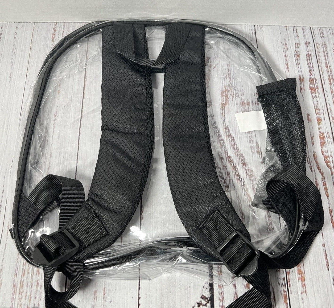 Clear Backpack Stadium Approved, Heavy Duty Clear Mini Backpack Padded Straps