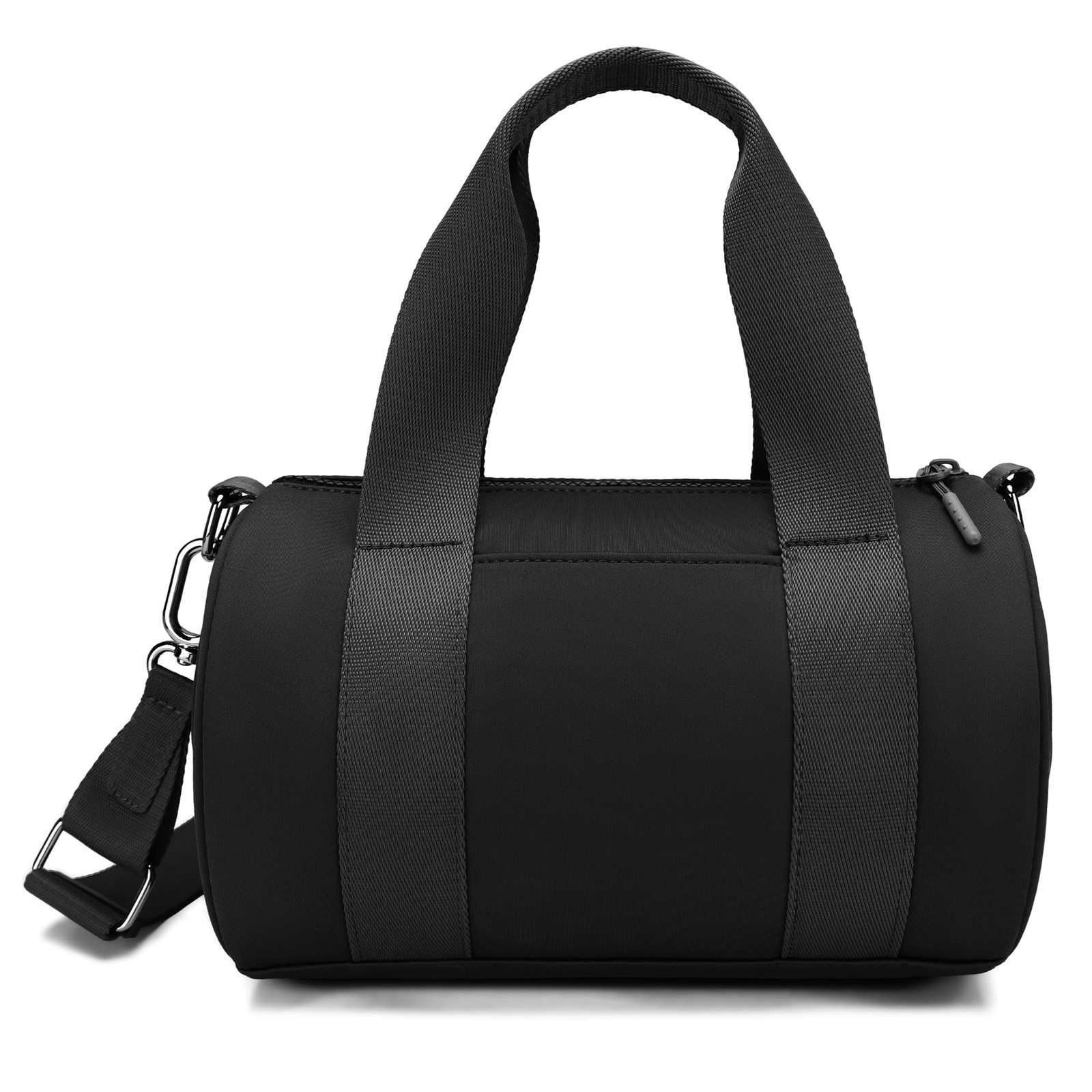 Mini Gym Bag For Women Barrel Purse Crossbody Duffel Handbag Travel Black