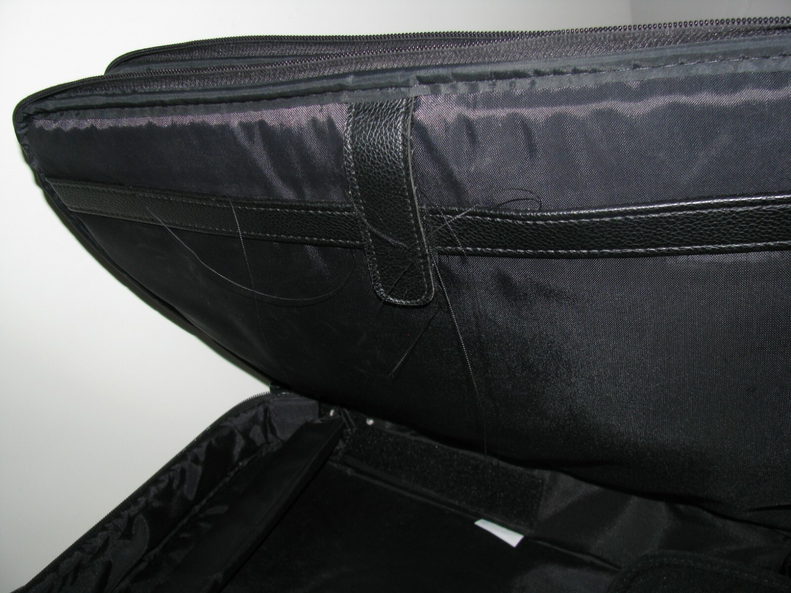 Case-Tek Inc Chicago IL Black Leather Computer Briefcase 17″x12″x6″ Made in USA