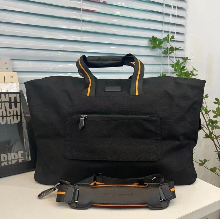 TUMI McLaren M-Tech 2way Soft Satchel Fashion Bag in Orange Highlight 2404M