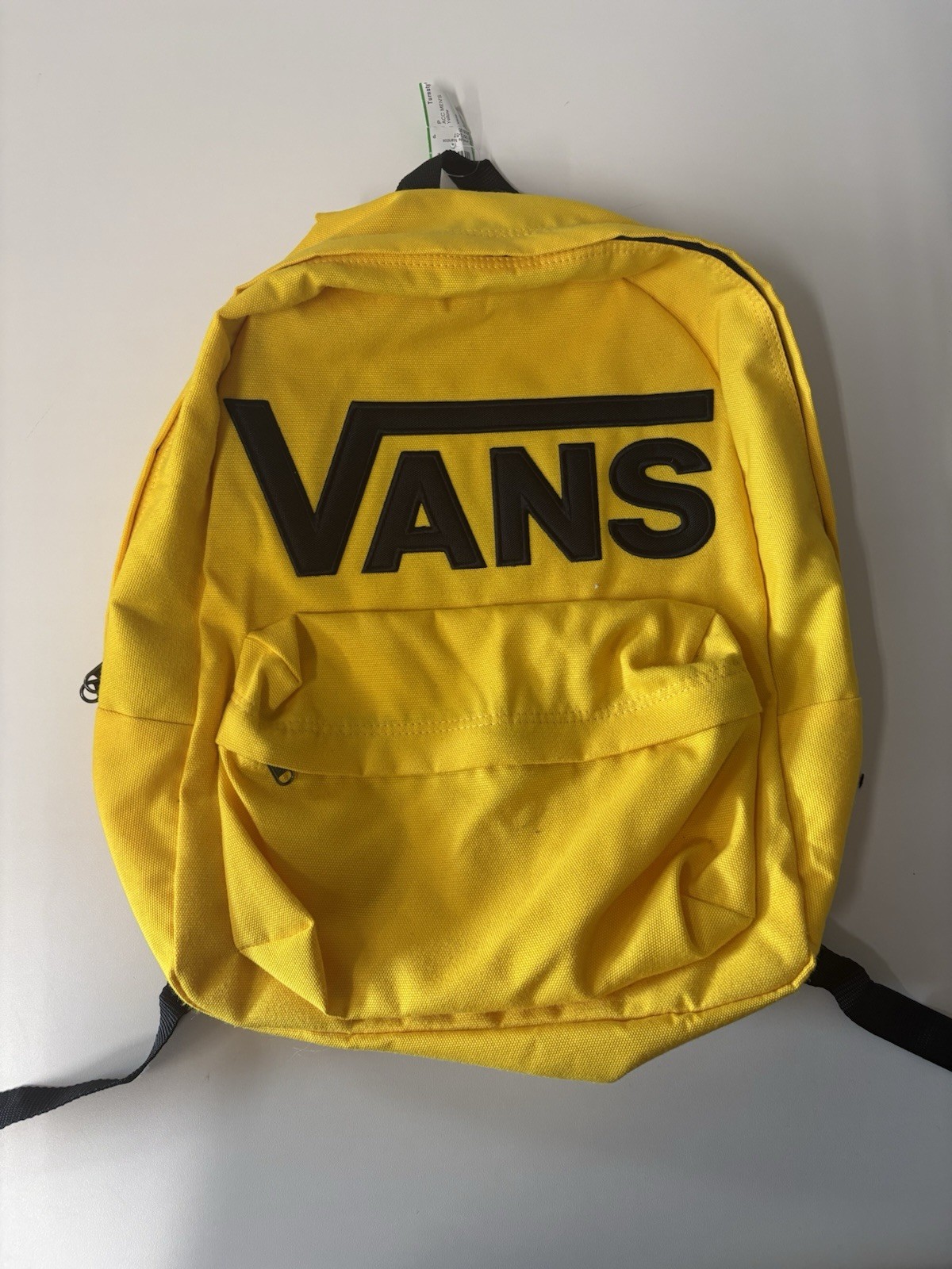 VANS Yellow Solid Backpack, Zip Closure, Unisex Adults, Travel & Casual