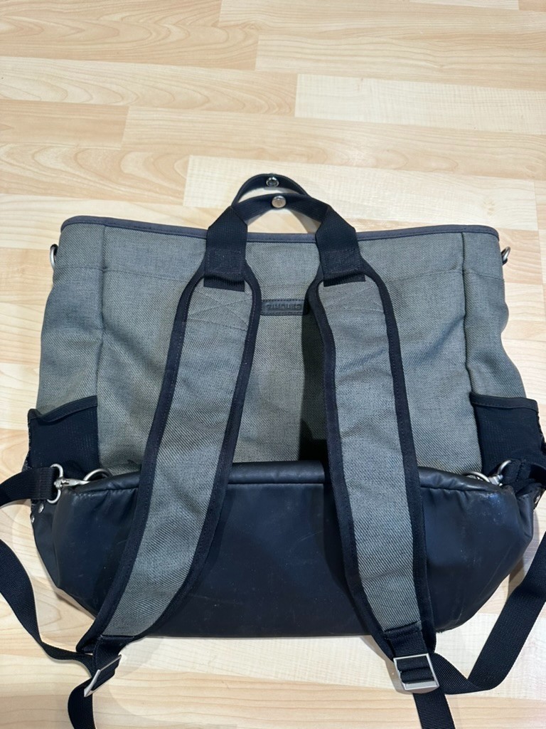 Timbuk2 messenger bag tote pack Noe Pannier check gray cycling bike carrier