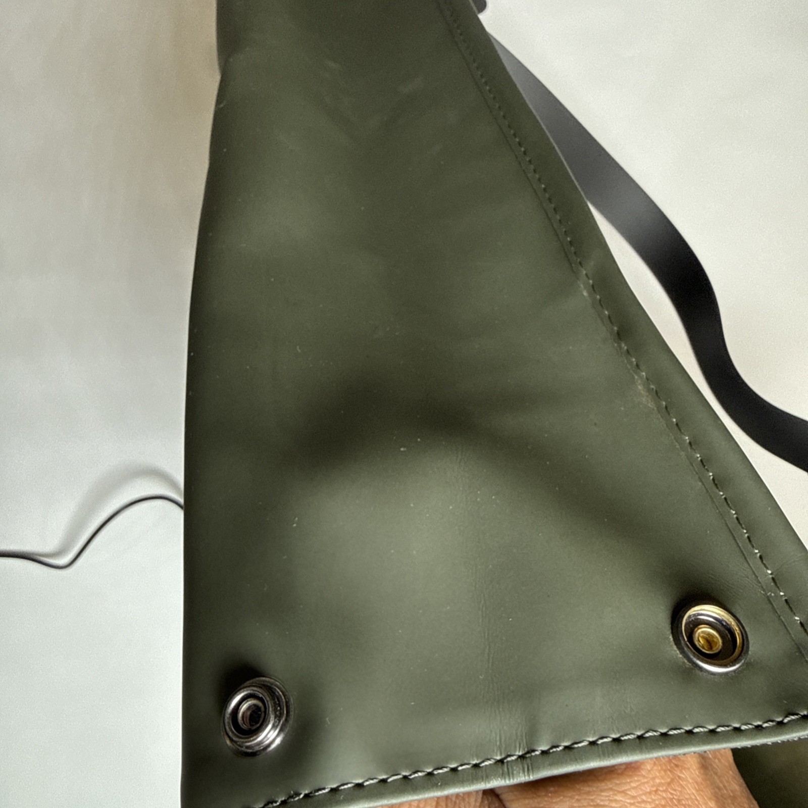 Rains Backpack Waterproof Matte Green Work School Computer Day Rucksack Bag