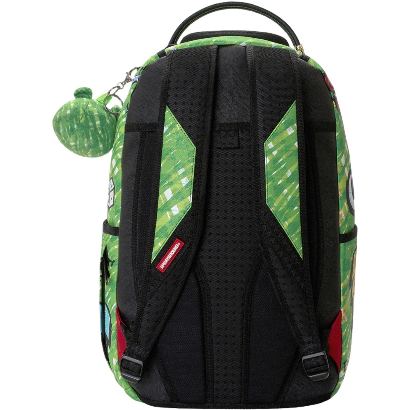 Sprayground Money Bear Doodle Backpack🔥Black Green Bookbag Large School Bag