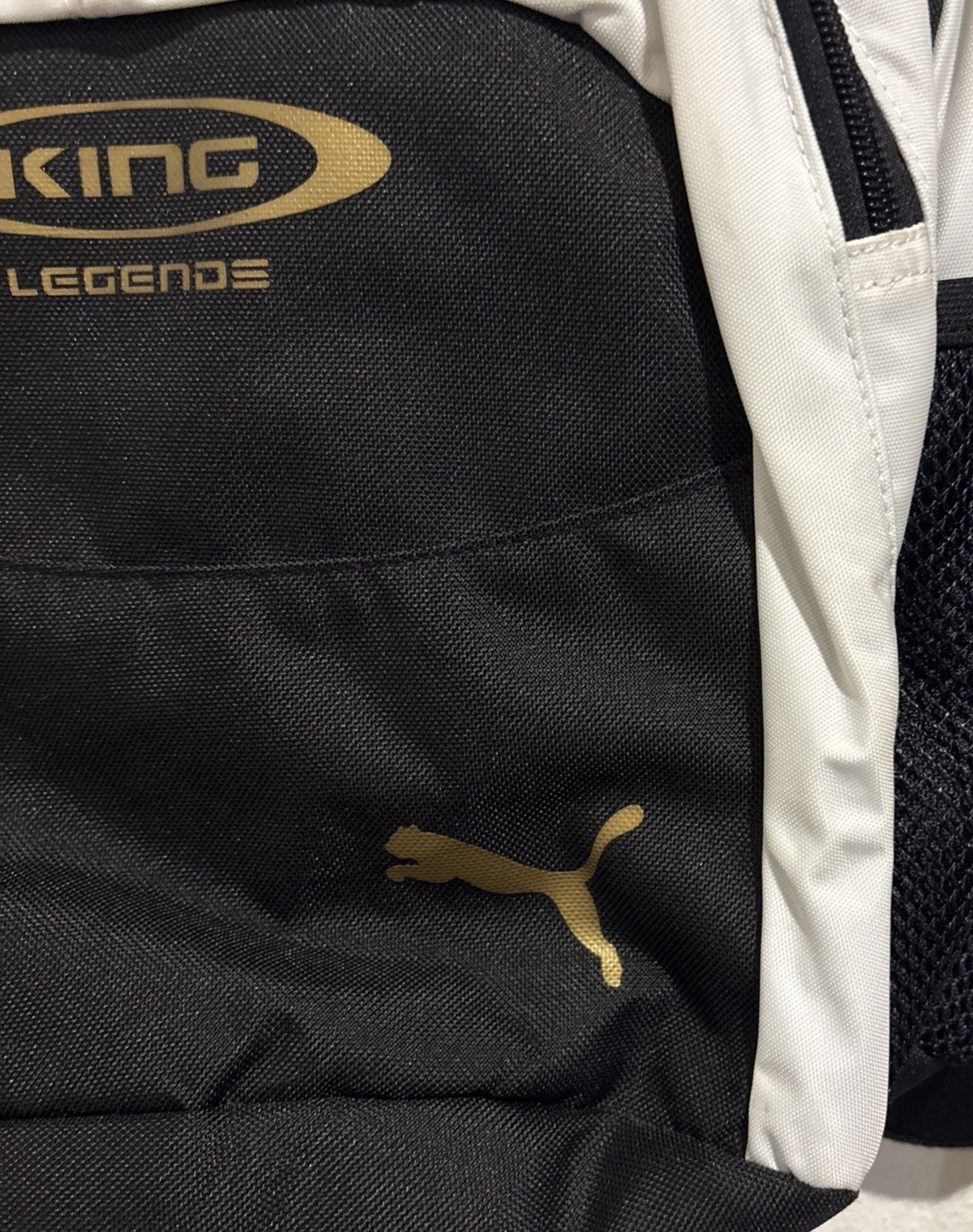 Puma Backpack Black White King Legends Padded Large Bookbag Athletic