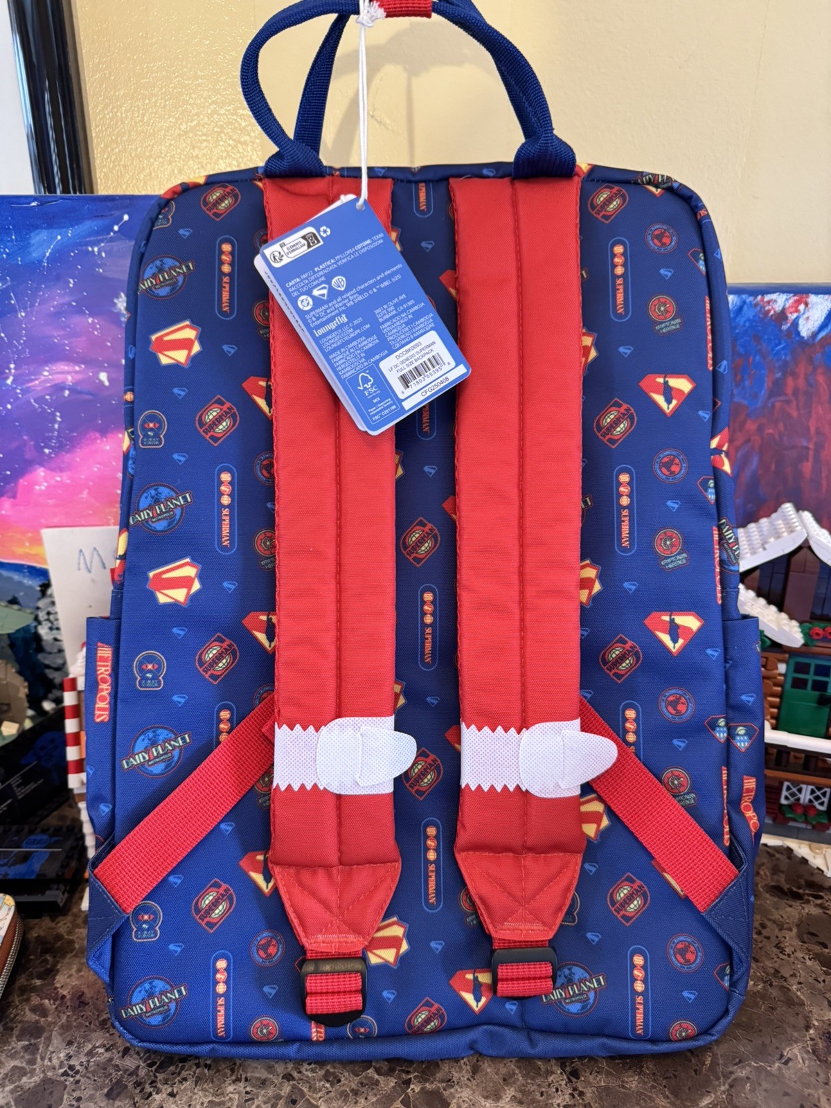 DC Comics Superman Nylon Full-Size Backpack