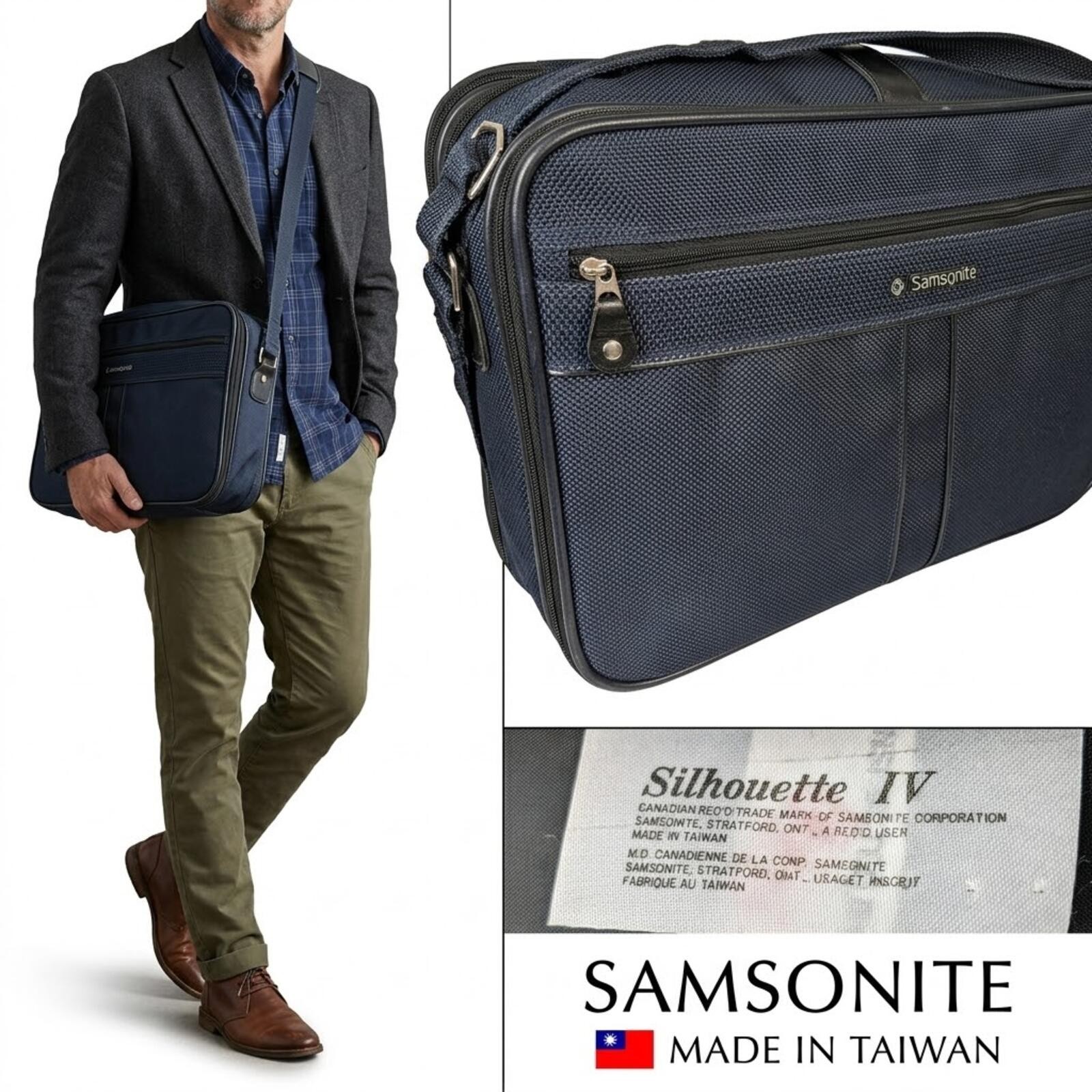 Samsonite Silhouette Carry-on Travel Bag 1987 Taiwan Expand
